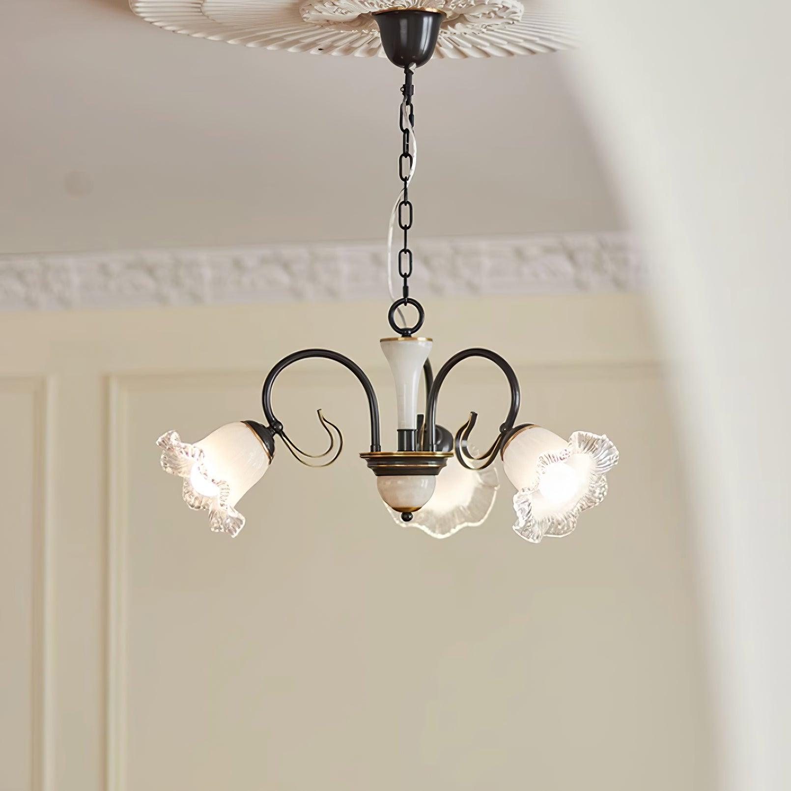 Luce Black Chandelier - Blowlighting