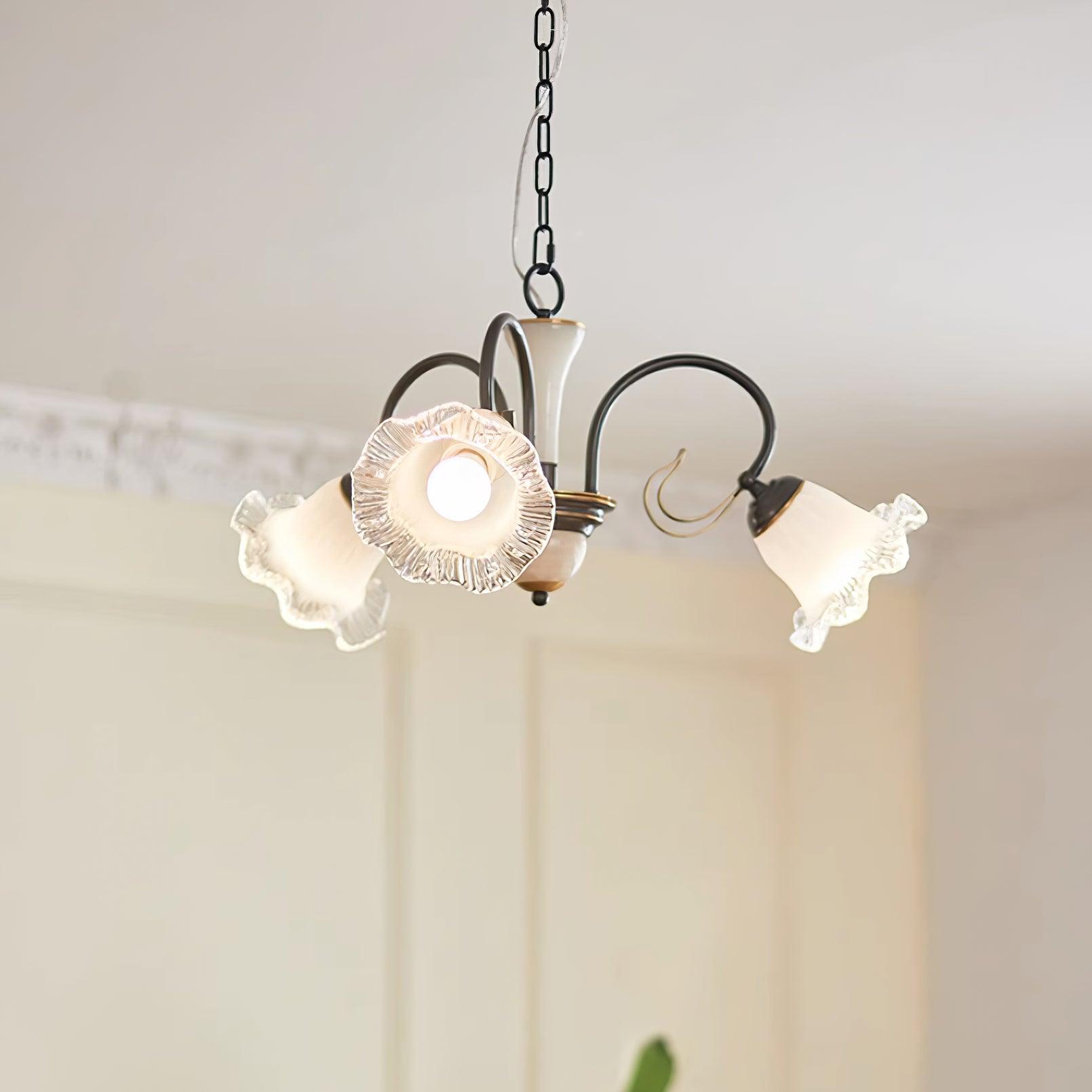 Luce Black Chandelier - Blowlighting
