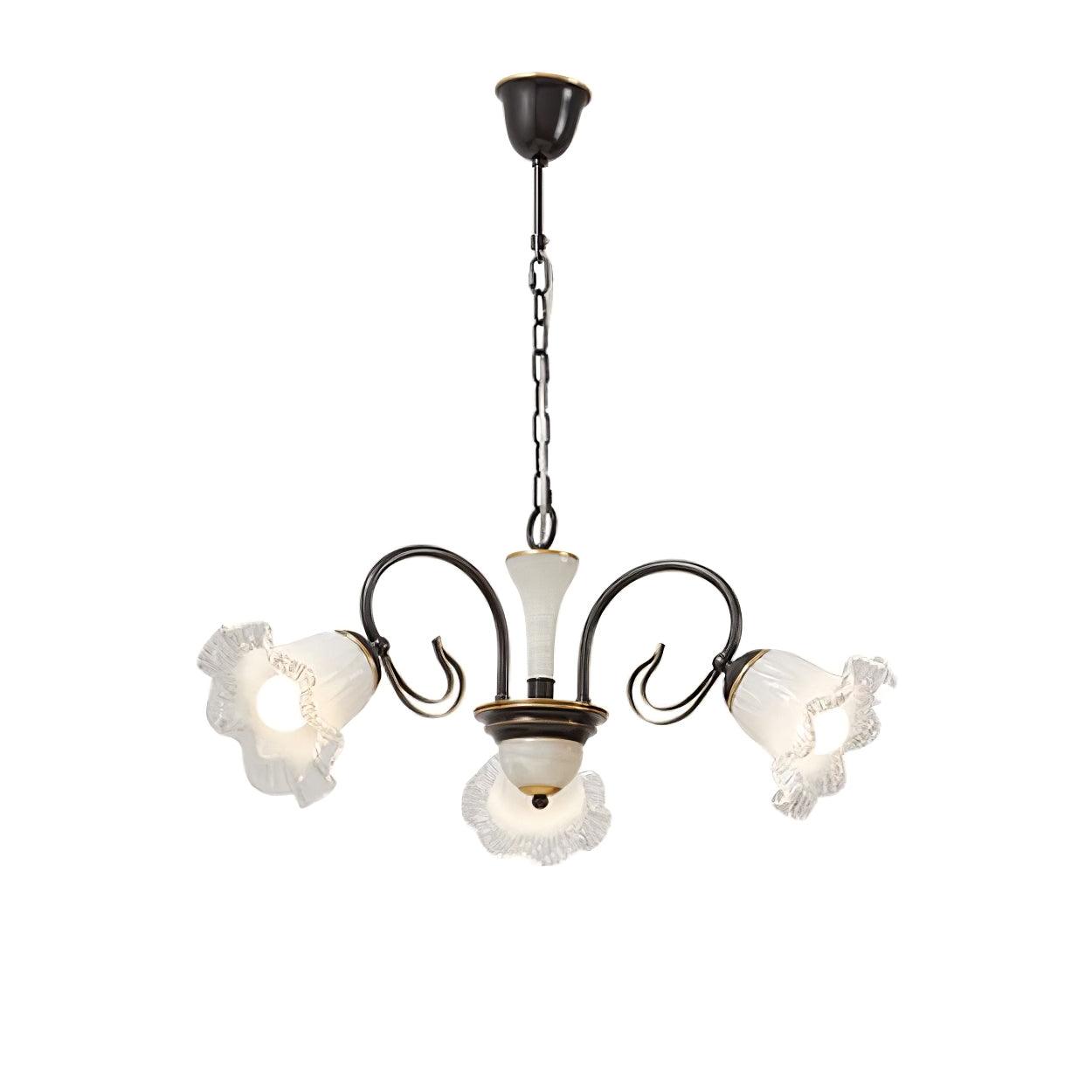 Luce Black Chandelier - Blowlighting