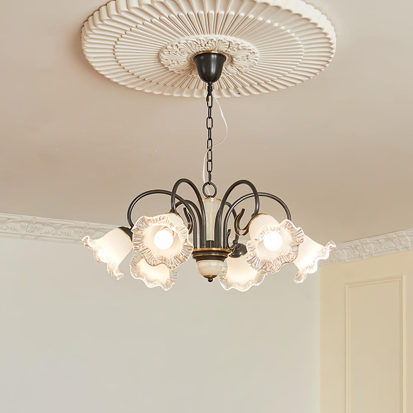 Luce Black Chandelier - Blowlighting