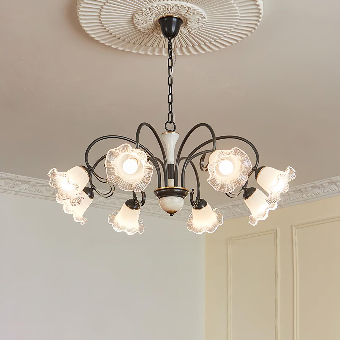 Luce Black Chandelier - Blowlighting