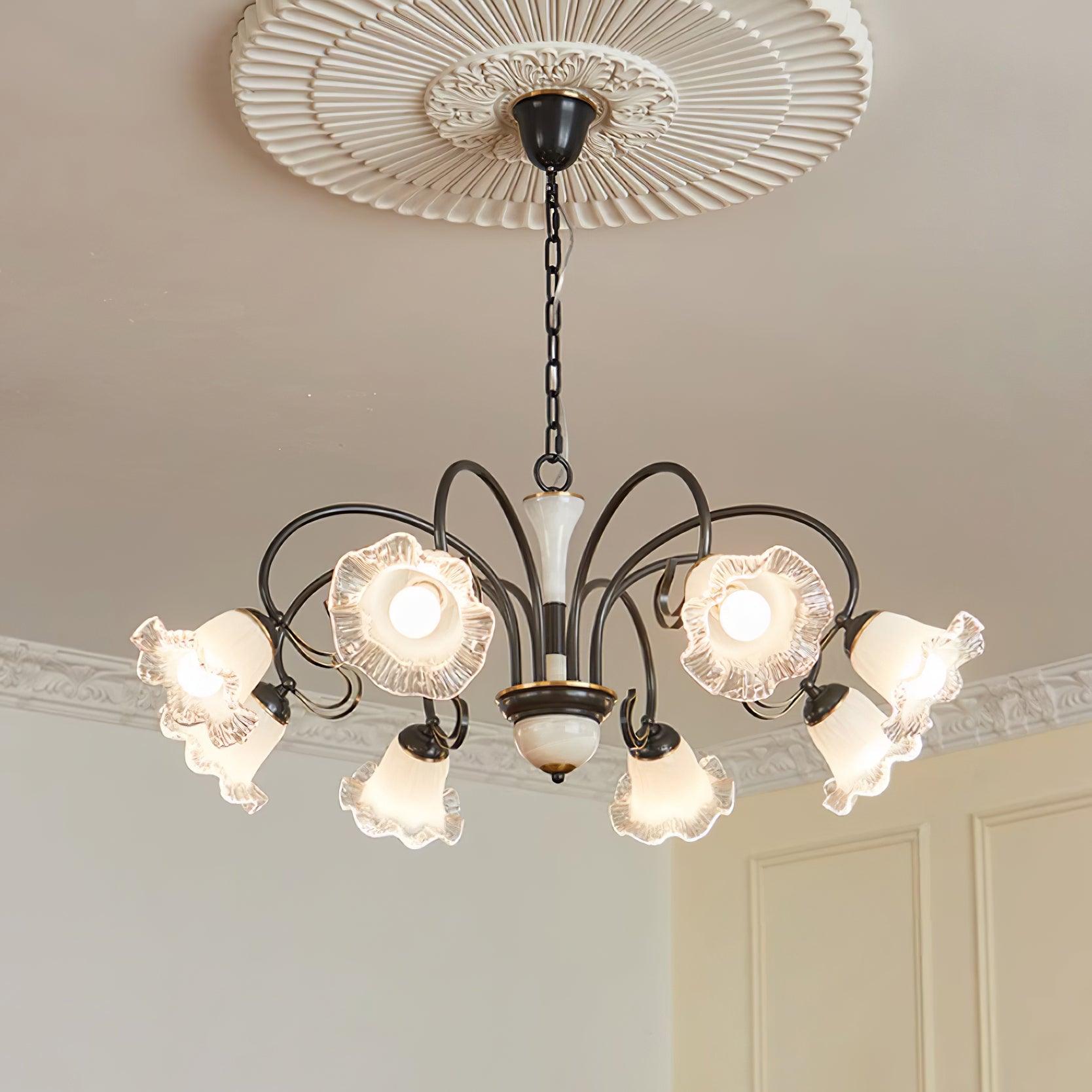 Luce Black Chandelier - Blowlighting