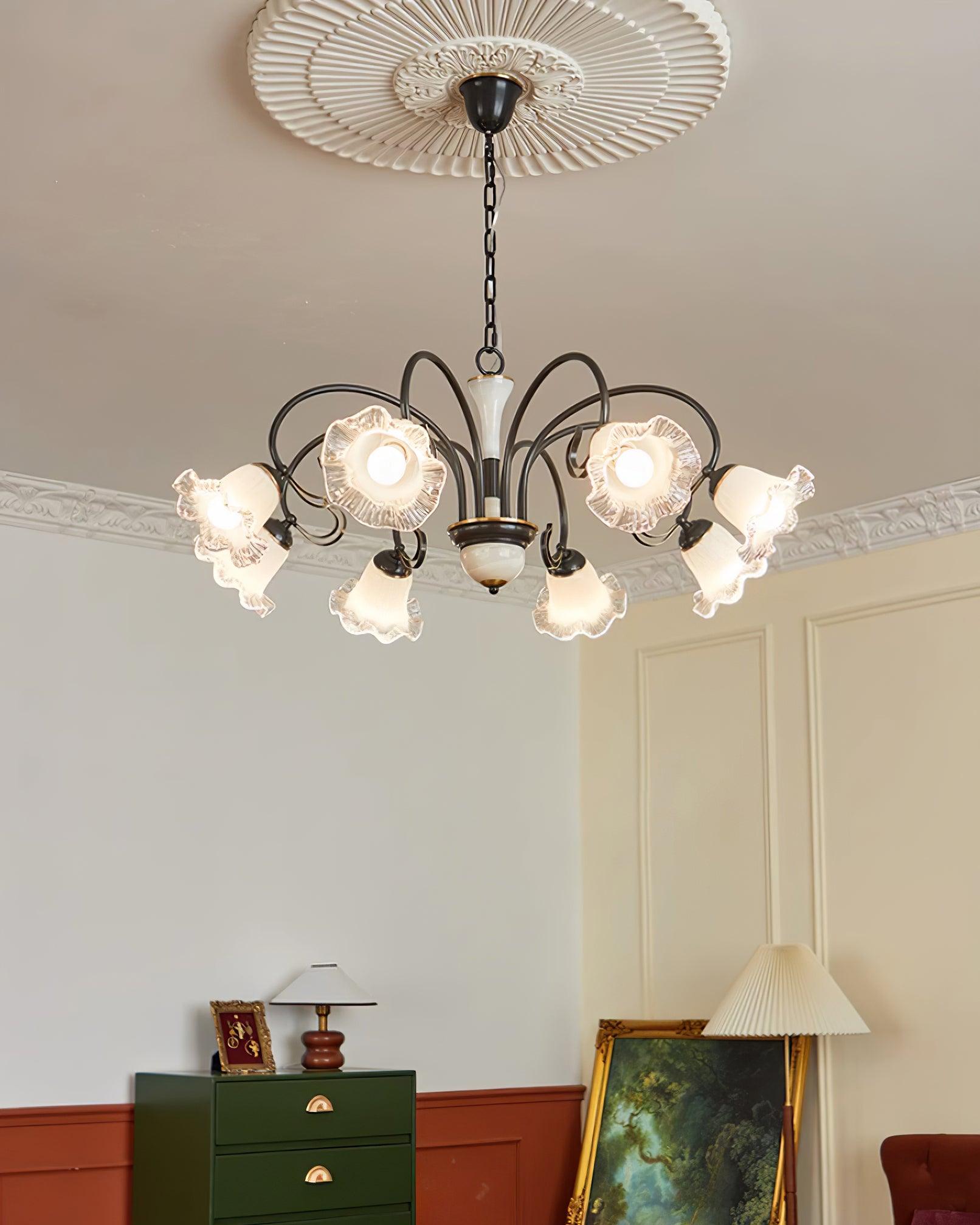 Luce Black Chandelier - Blowlighting