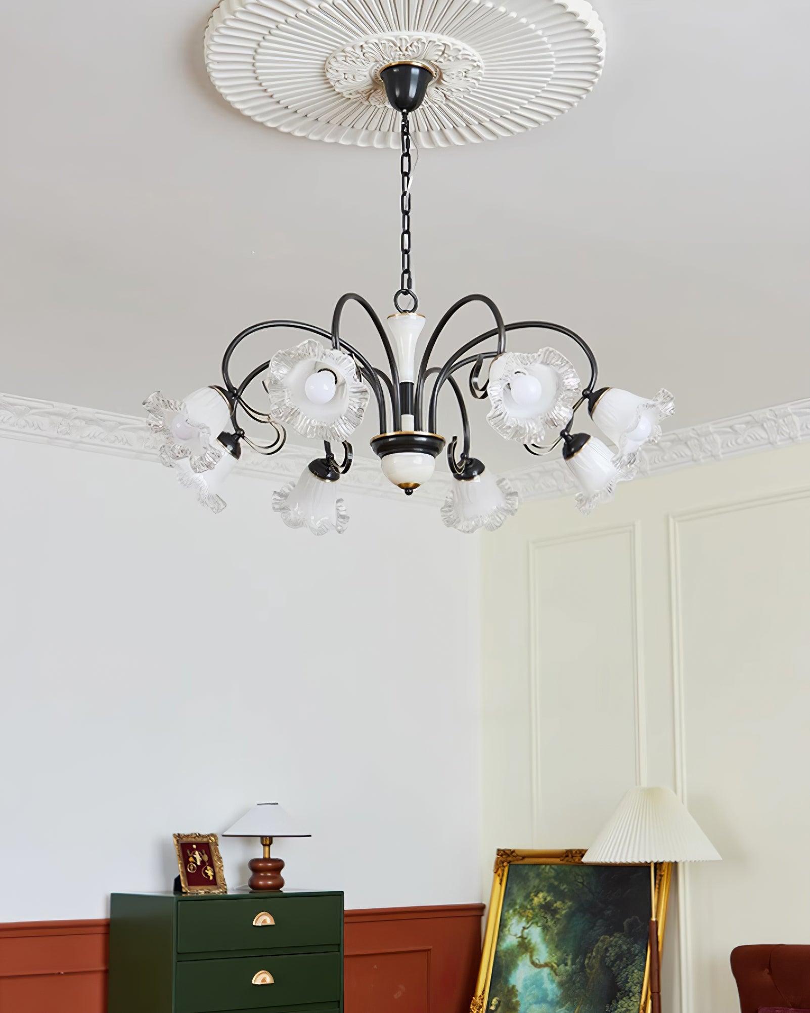 Luce Black Chandelier - Blowlighting