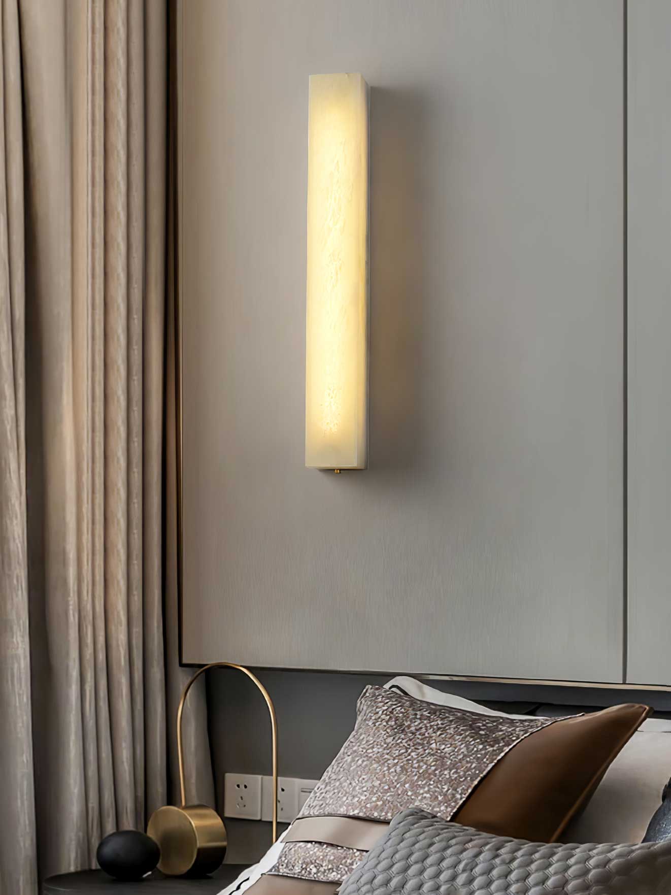 Irina Cylindrical Alabaster Wall Light - Blowlighting