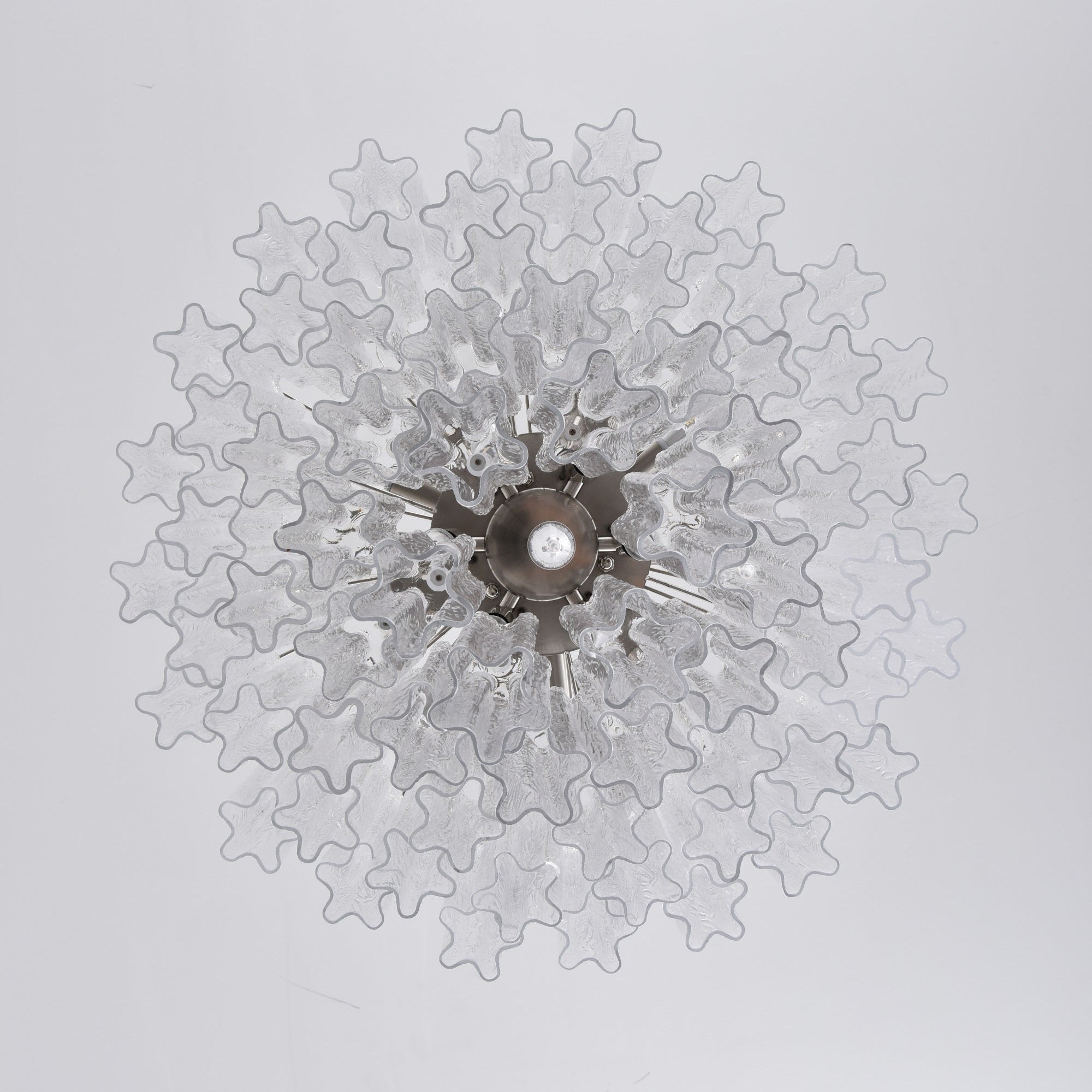 Aurora Chandelier Clear Glass Multi-Tier Crystal Glow - Blowlighting