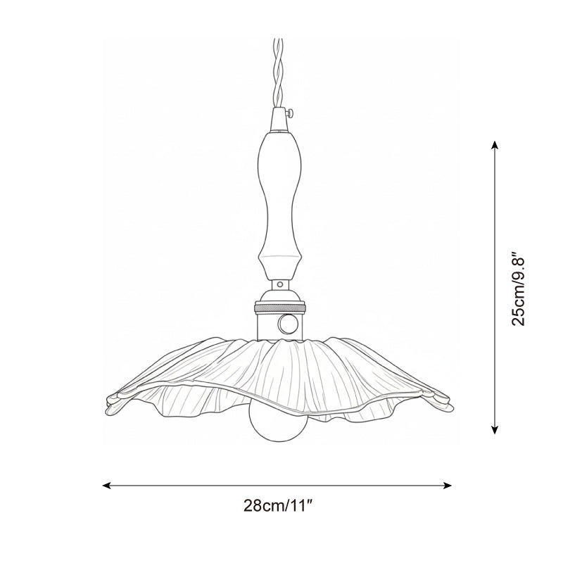 Bloomory Glass Petal Pendant Lamp