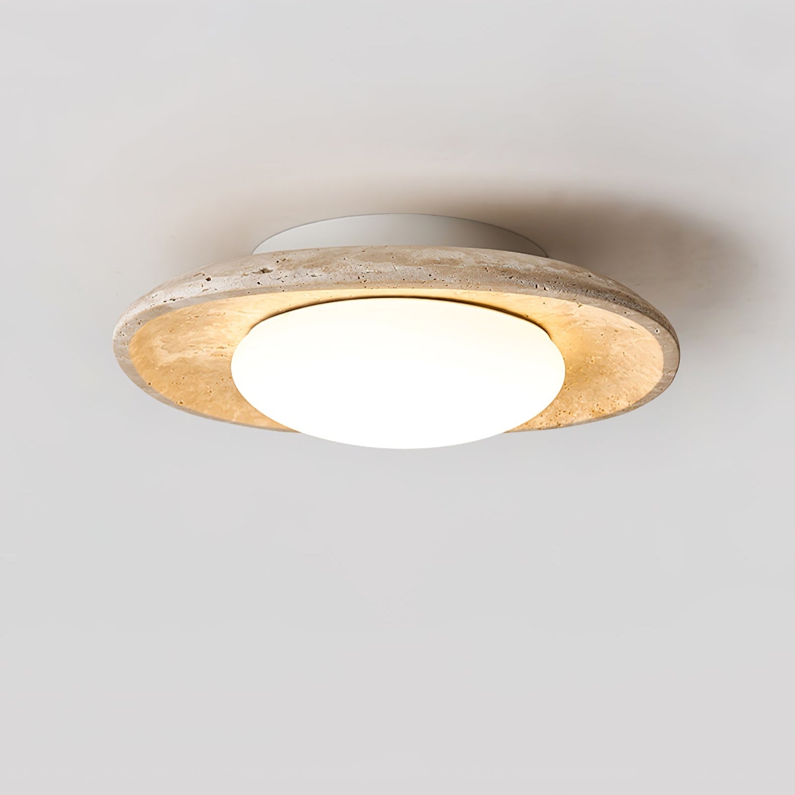 Lena Travertine Ceiling Light - Blowlighting