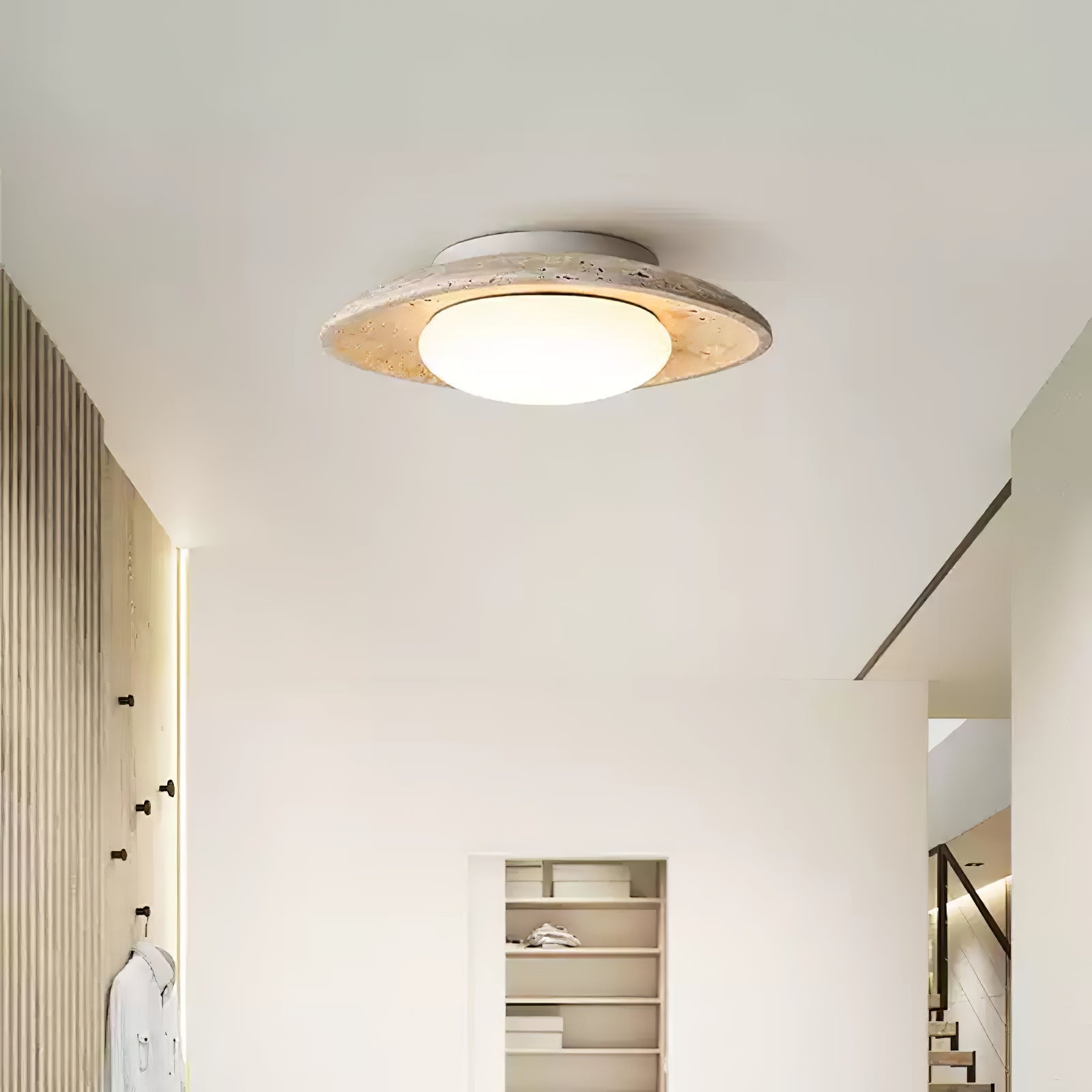 Lena Travertine Ceiling Light - Blowlighting