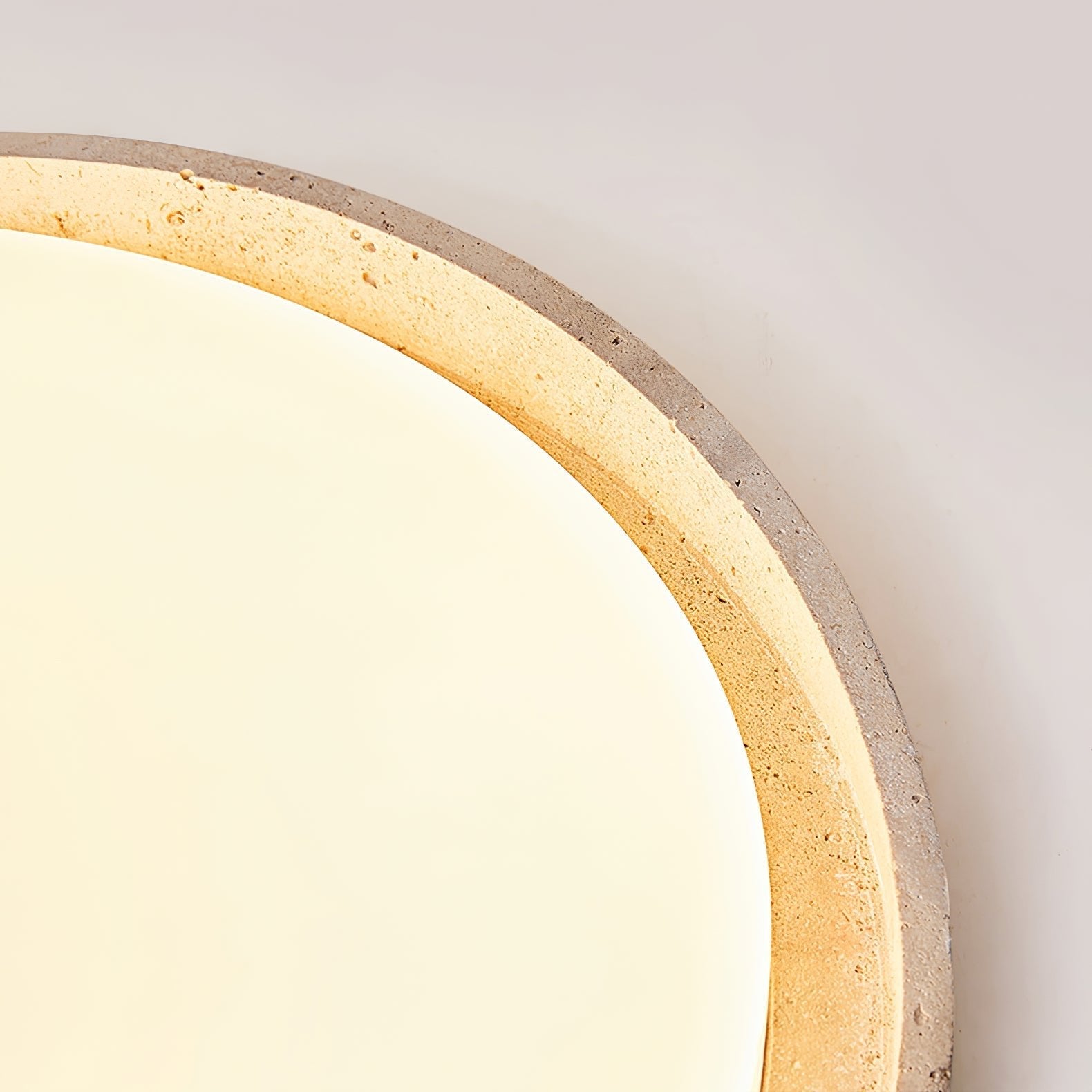 Vanoren Oval Frame Travertine Ceiling Light - Blowlighting