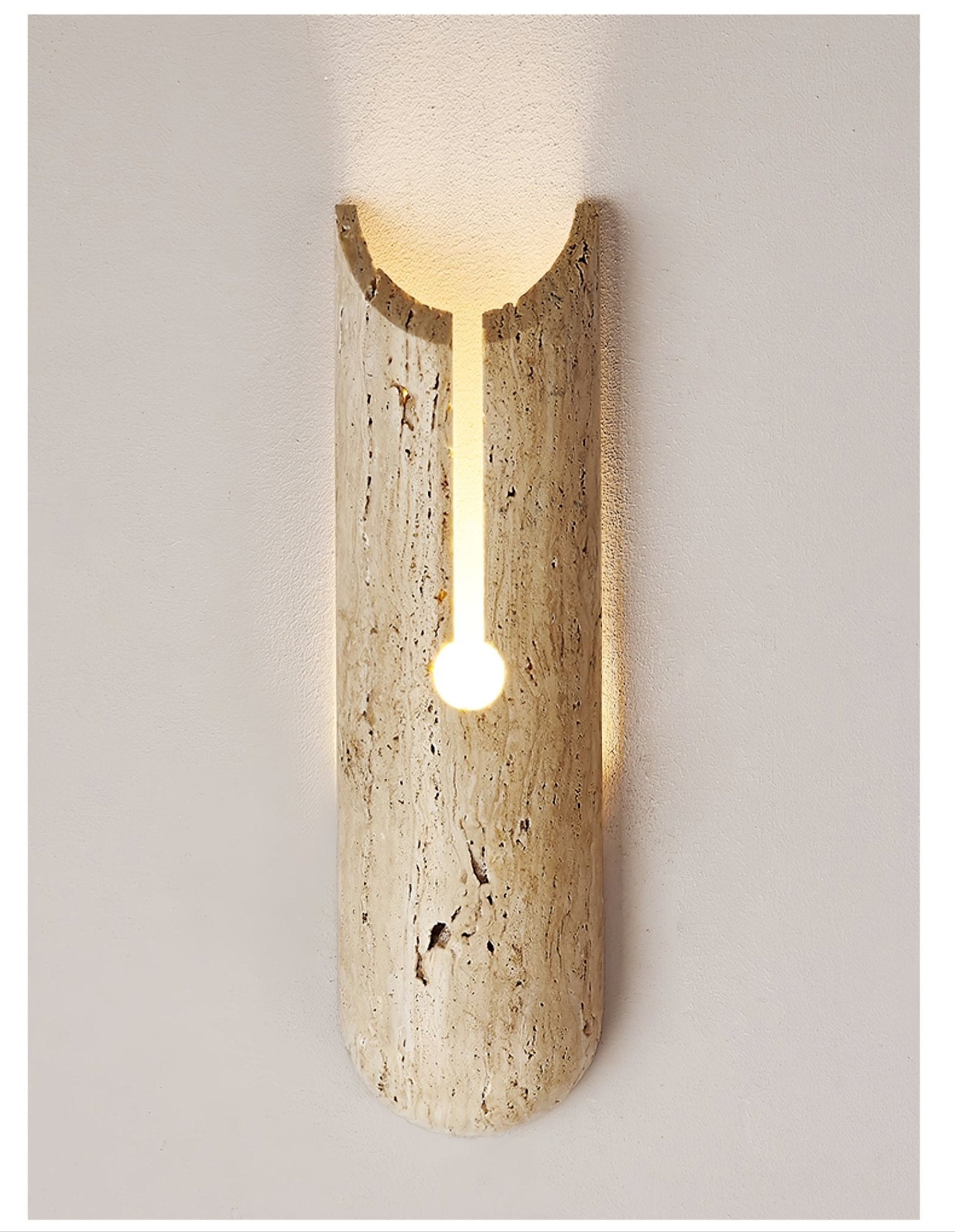 Elraeila Rustic Travertine Wall Light - Blowlighting