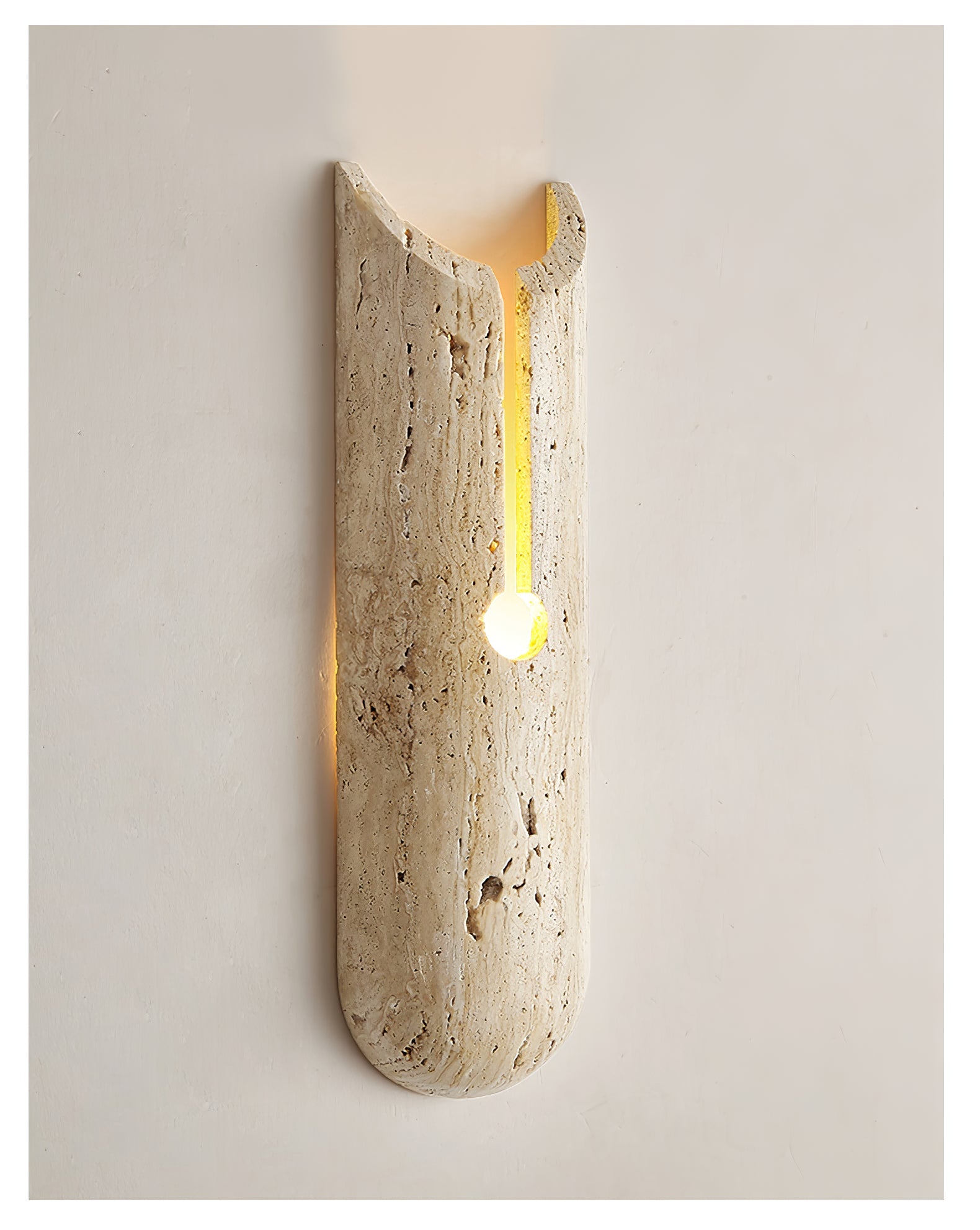 Elraeila Rustic Travertine Wall Light - Blowlighting