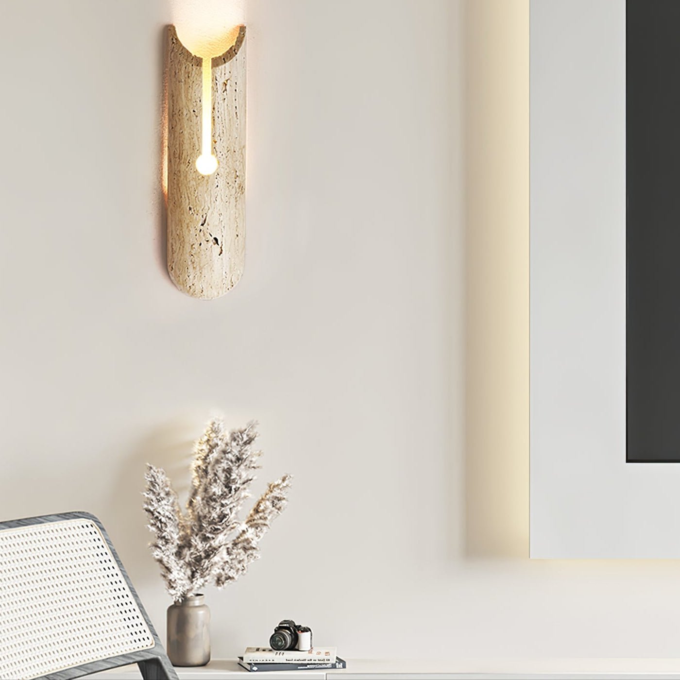 Elraeila Rustic Travertine Wall Light - Blowlighting