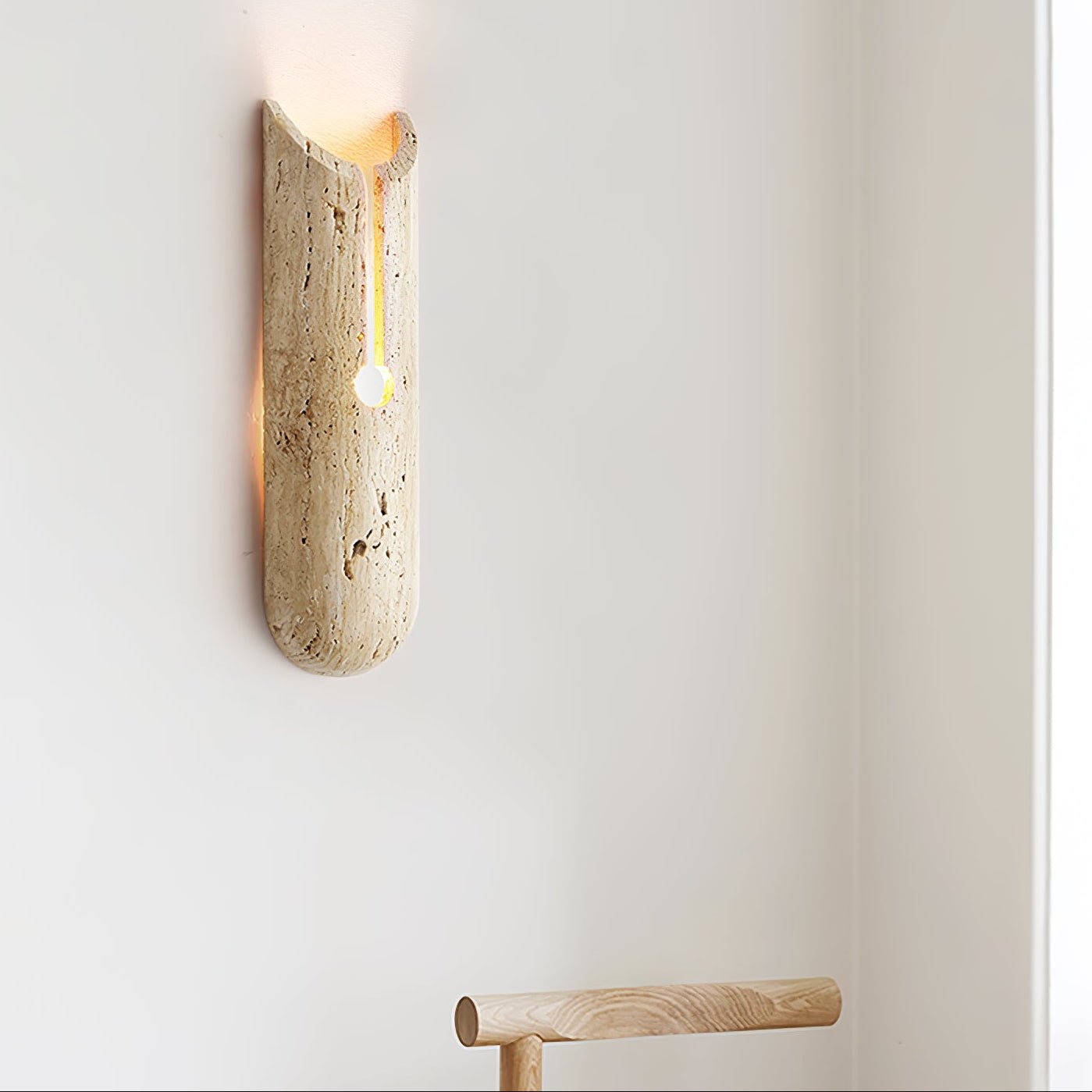 Elraeila Rustic Travertine Wall Light - Blowlighting