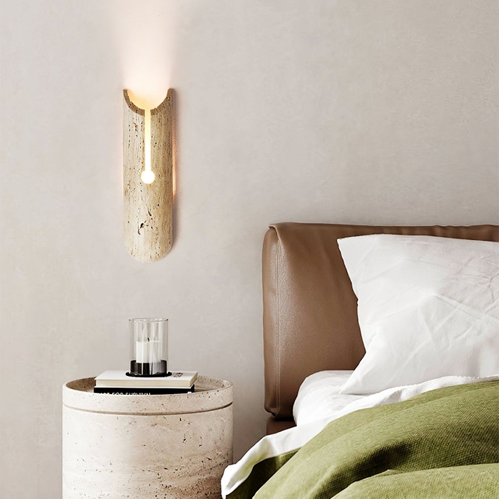 Elraeila Rustic Travertine Wall Light - Blowlighting