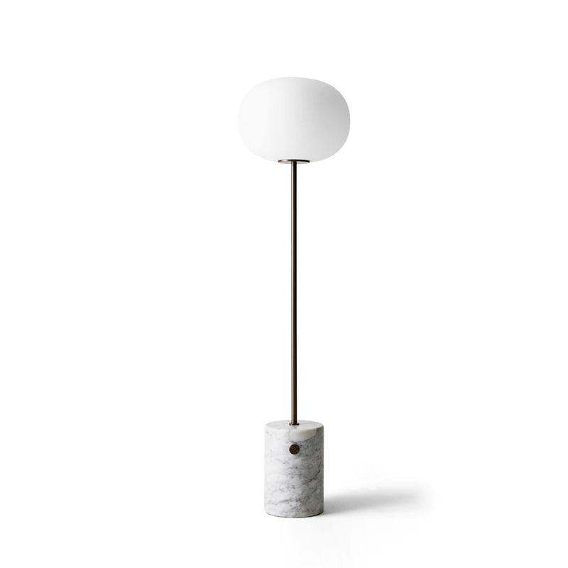 Iloryra Column-Base Travertine Floor Lamp - Blowlighting
