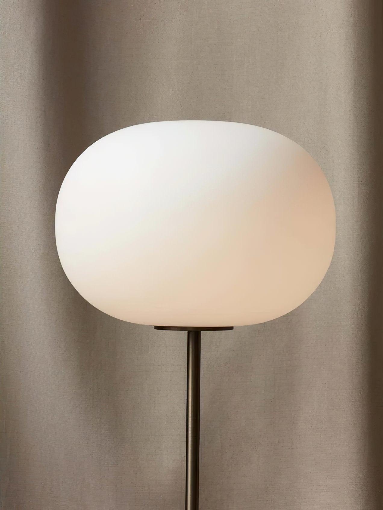 Iloryra Column-Base Travertine Floor Lamp - Blowlighting