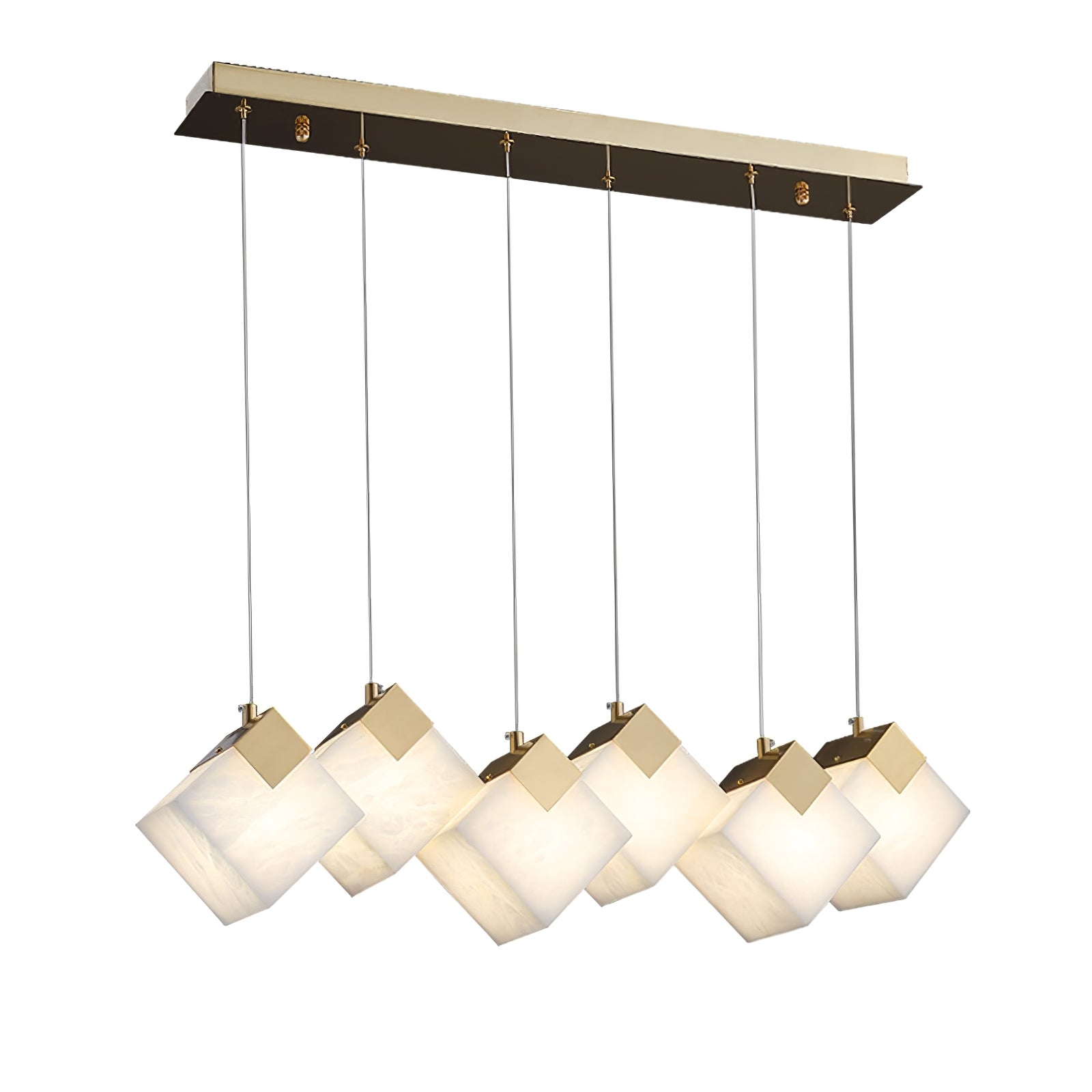 Vevariel Linear Alabaster Pendant Light - Blowlighting