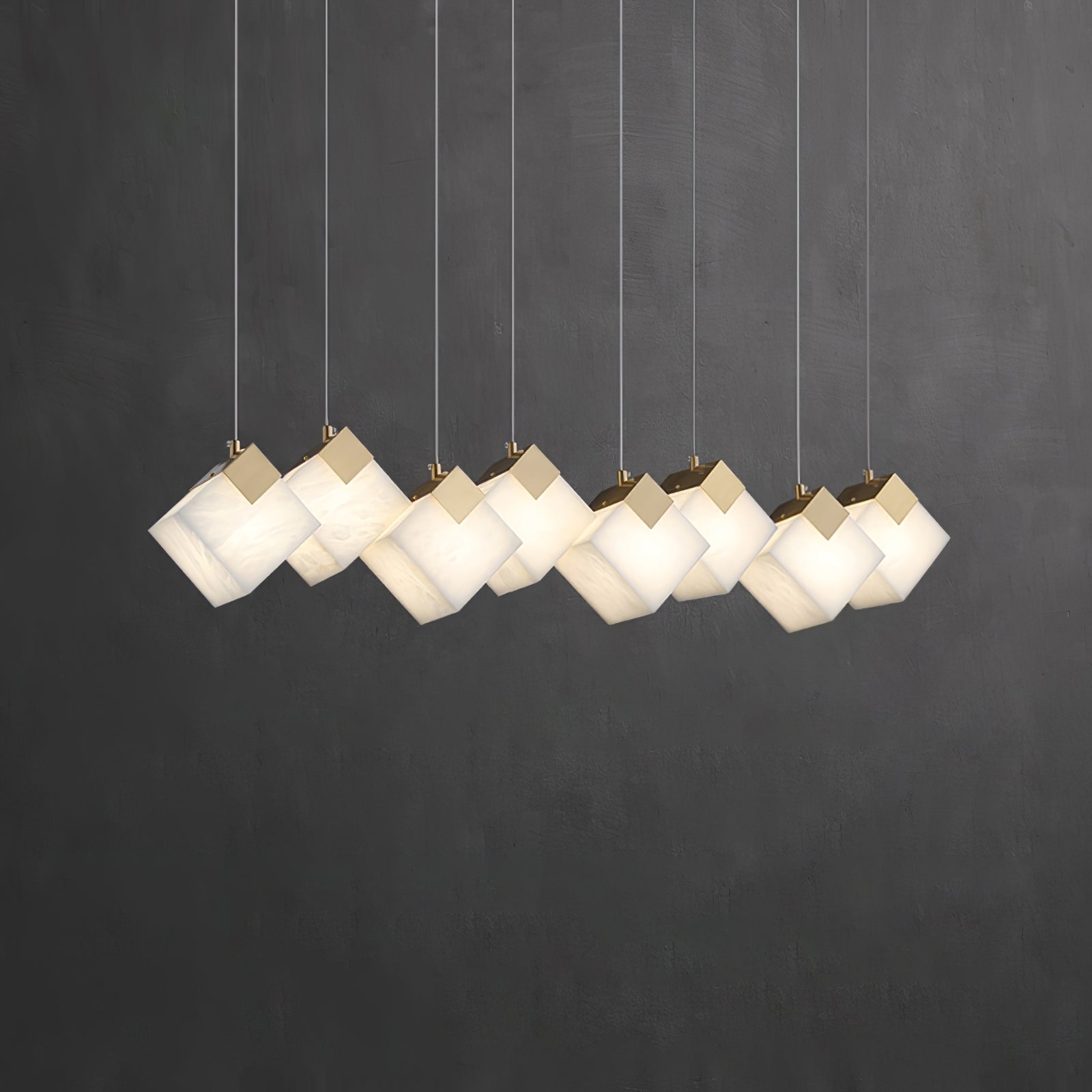 Vevariel Linear Alabaster Pendant Light - Blowlighting