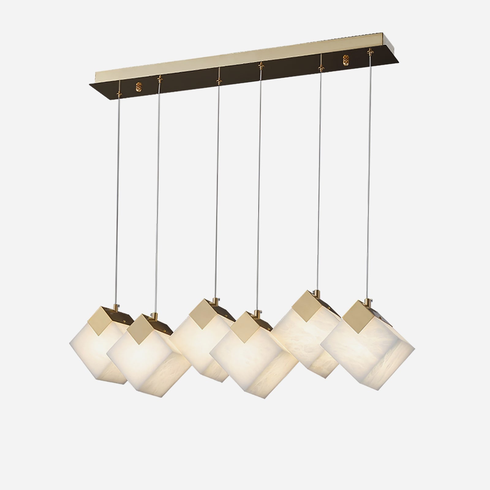 Vevariel Linear Alabaster Pendant Light - Blowlighting