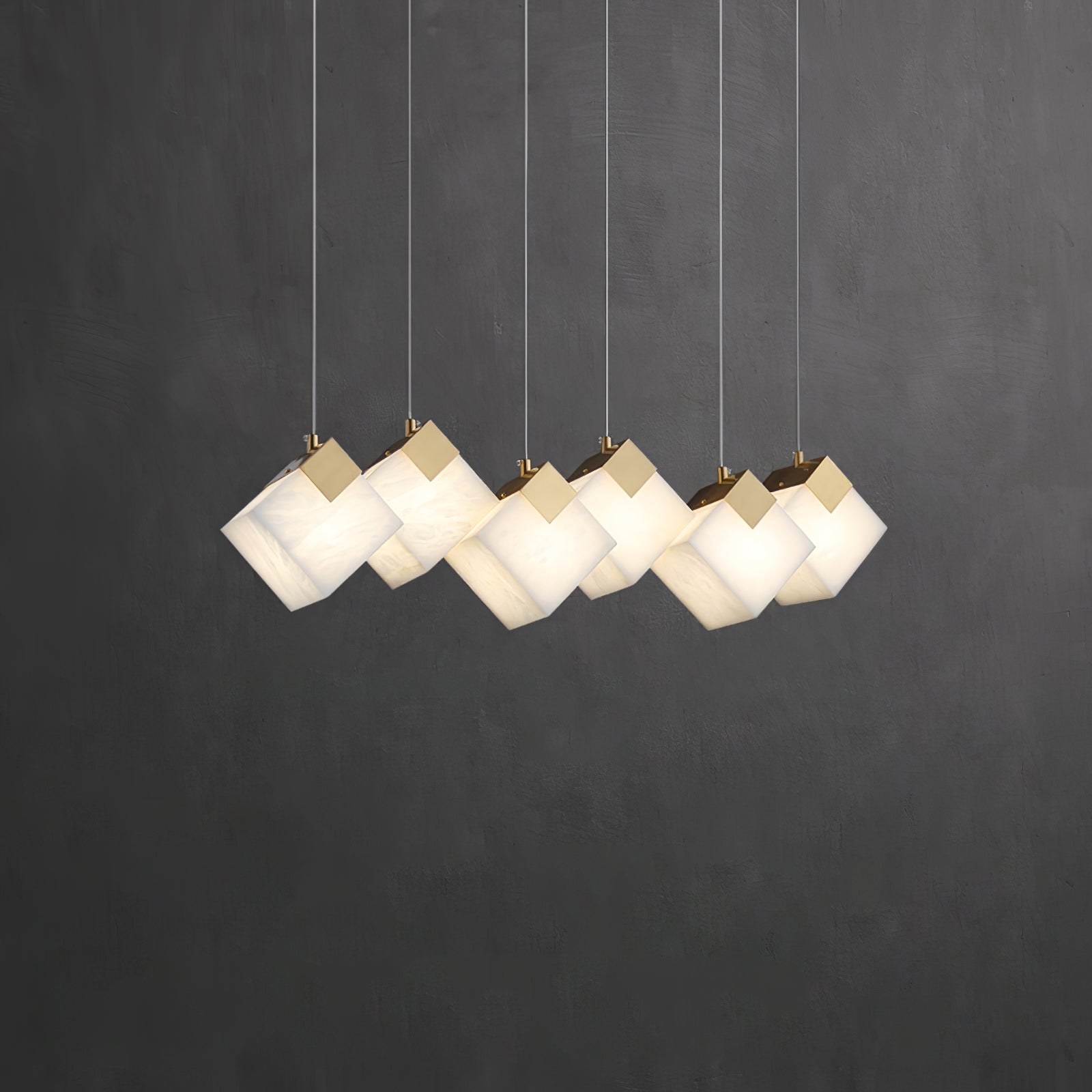 Vevariel Linear Alabaster Pendant Light - Blowlighting