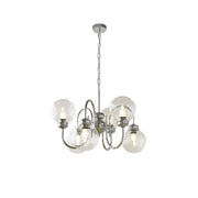 Luminara Modern Glass Globe Chandelier