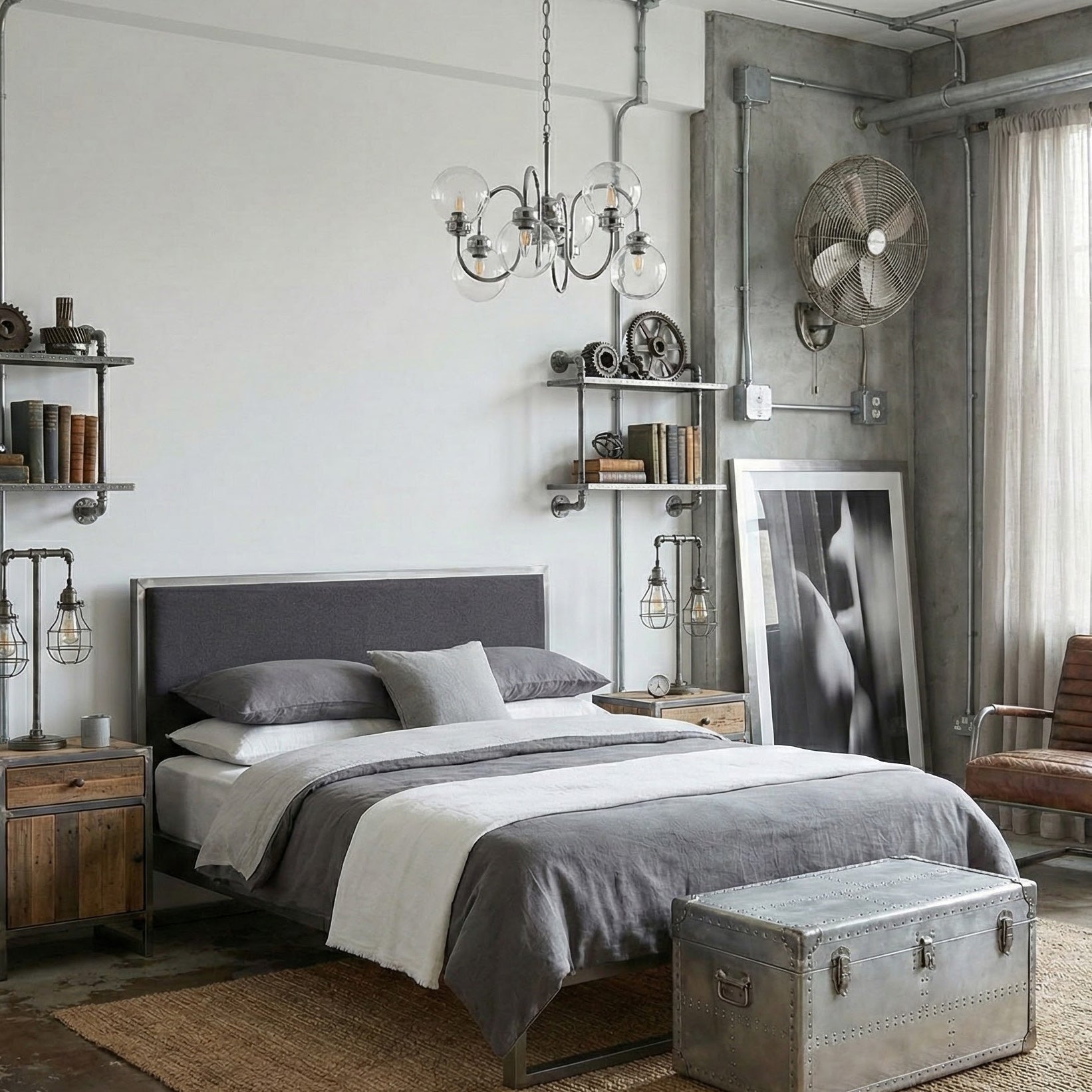 Luminara Modern Glass Globe Chandelier