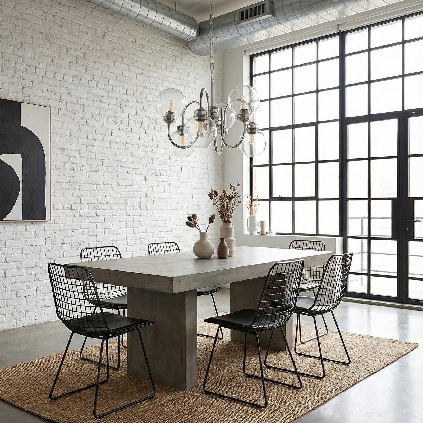 Luminara Modern Glass Globe Chandelier