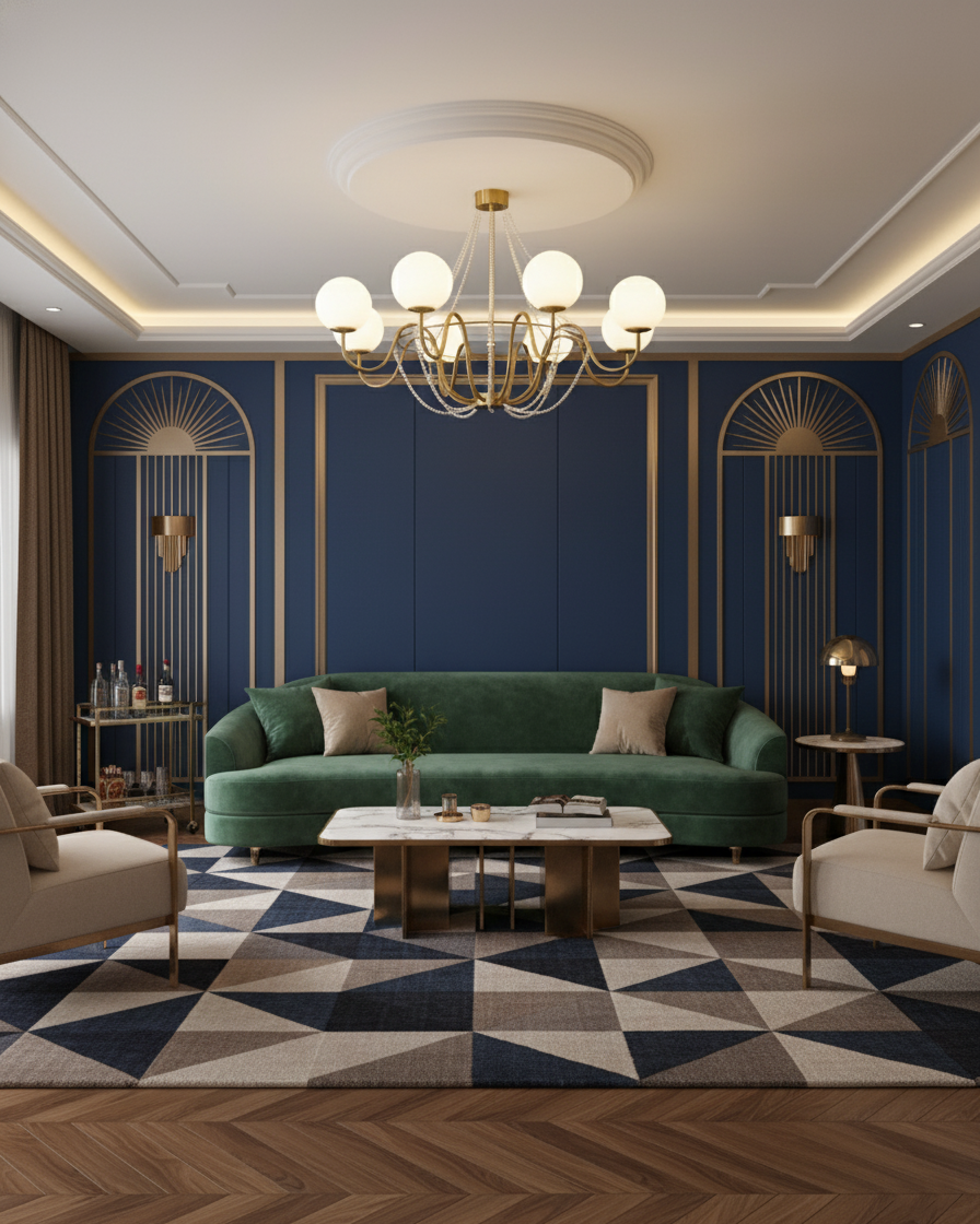 Serpentine Elegant Metal Chandelier