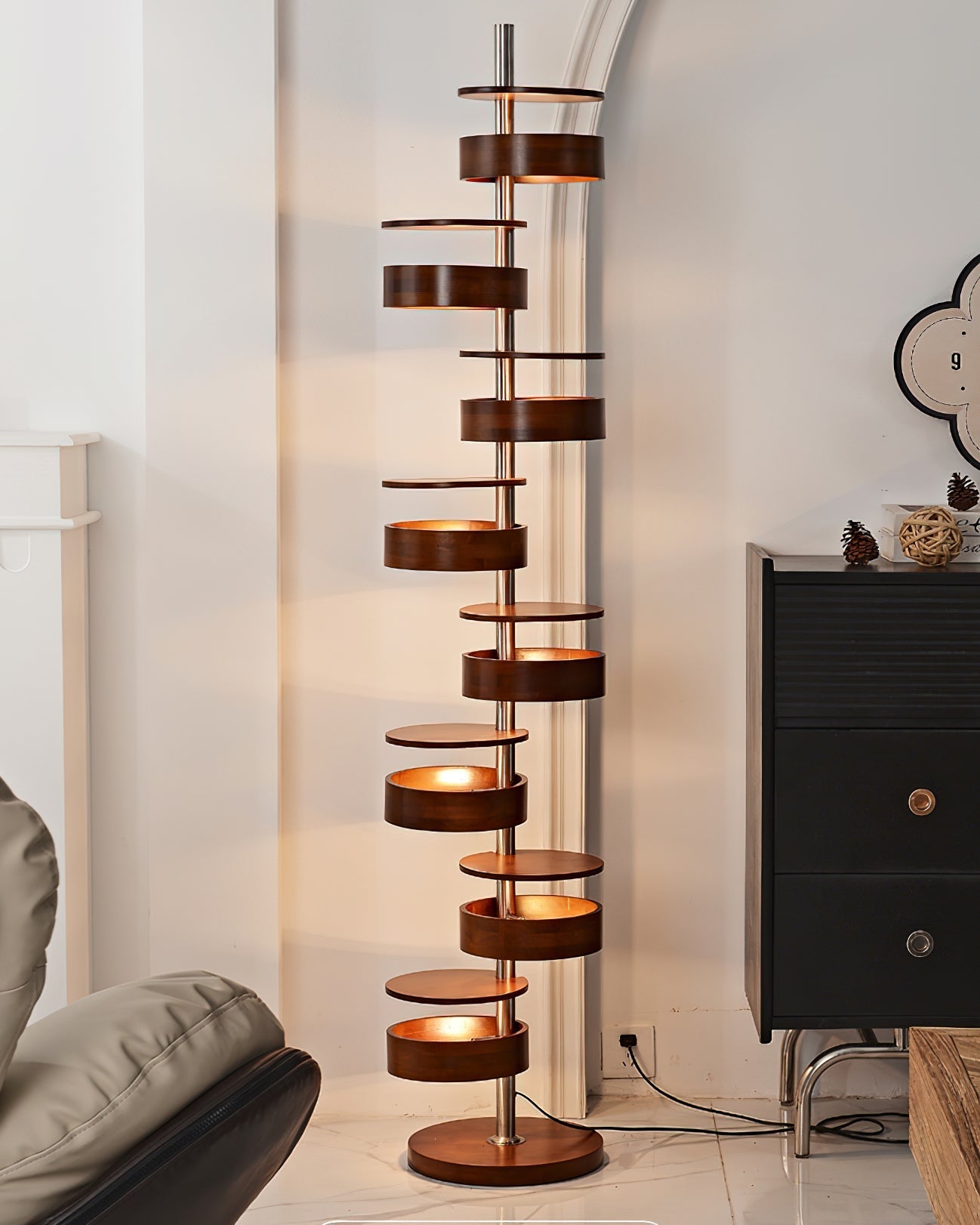 Luminis Wooden Floor Lamp - Blowlighting