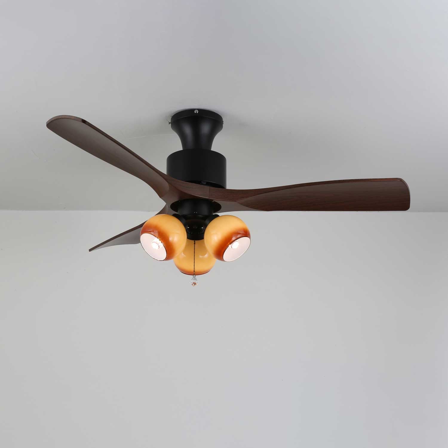 Zayla Vintage Glass Ceiling Fan Light - Blowlighting