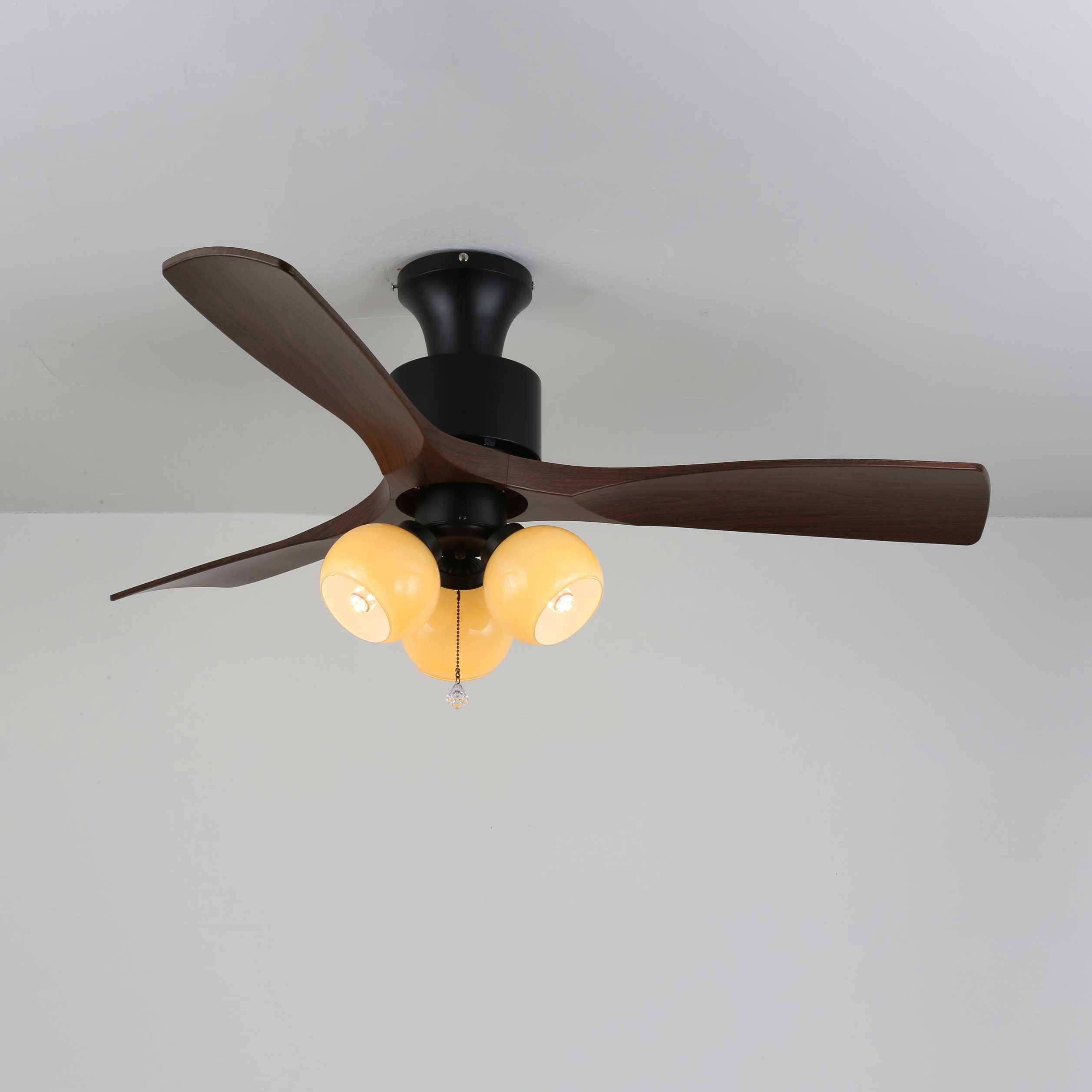Zayla Vintage Glass Ceiling Fan Light - Blowlighting