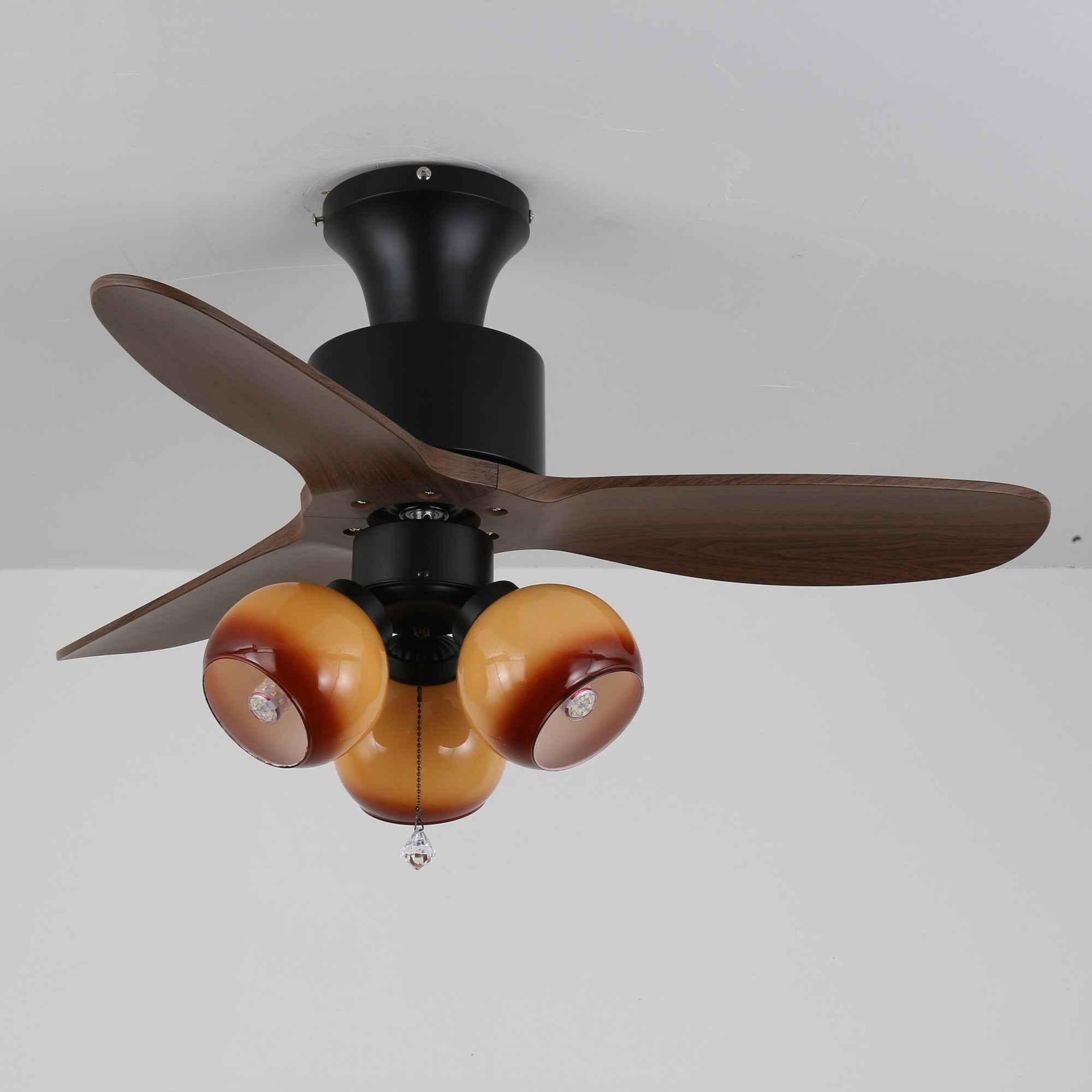 Zayla Vintage Glass Ceiling Fan Light - Blowlighting