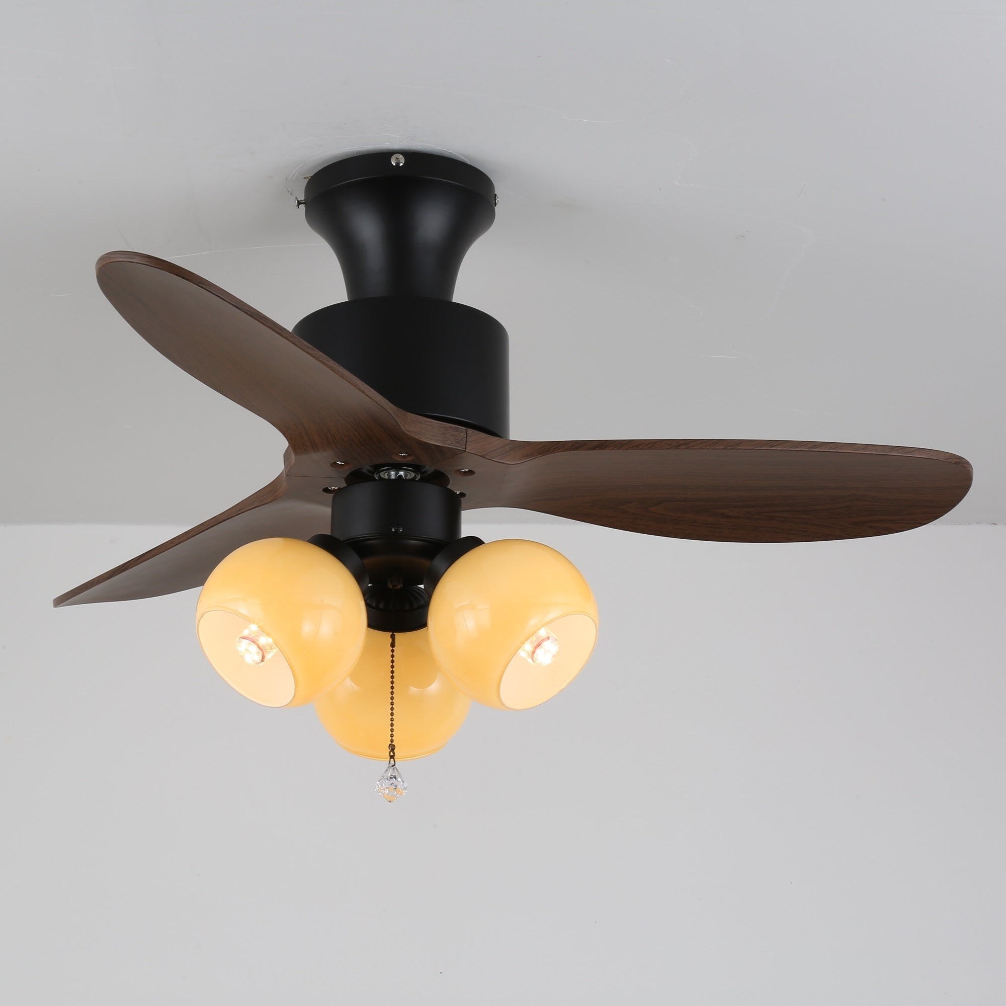 Zayla Vintage Glass Ceiling Fan Light - Blowlighting