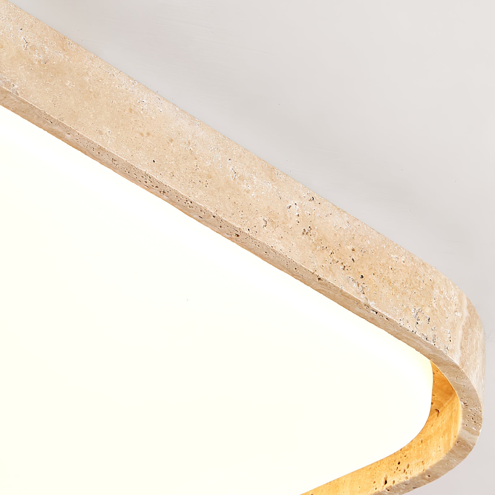 Aisle Travertine Square Ceiling Light - Blowlighting