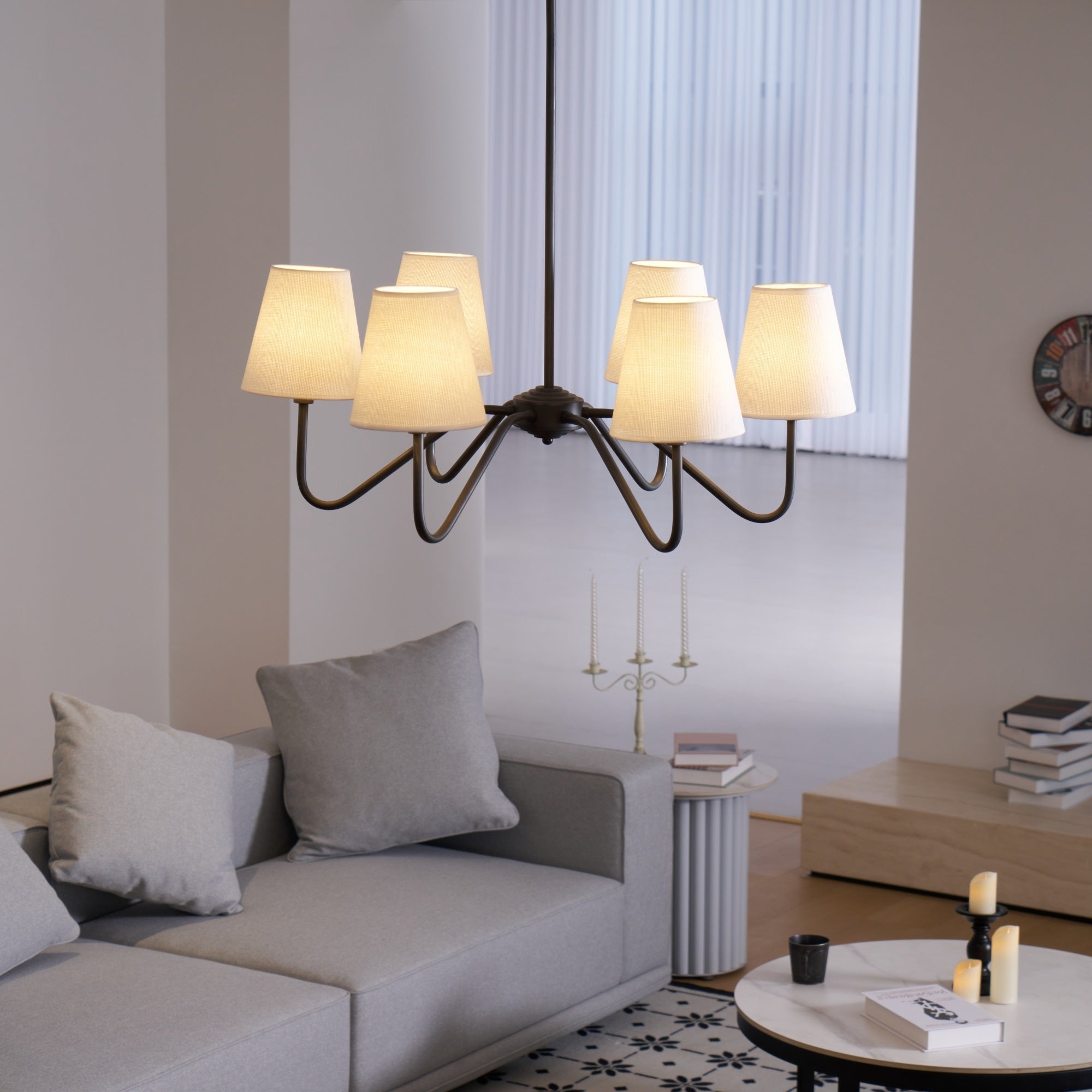 Lumos Black Chandelier - Blowlighting