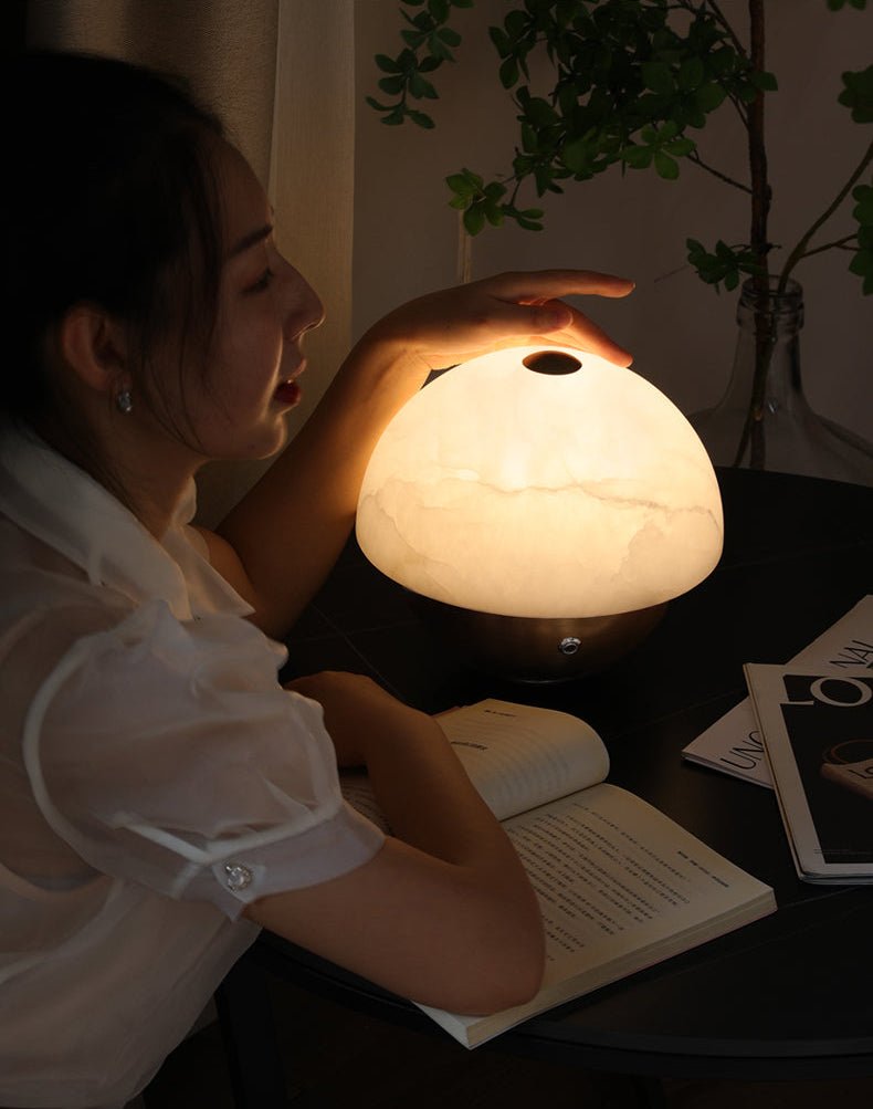 Luna Stone Mini Table Lamp - Vakkerlight