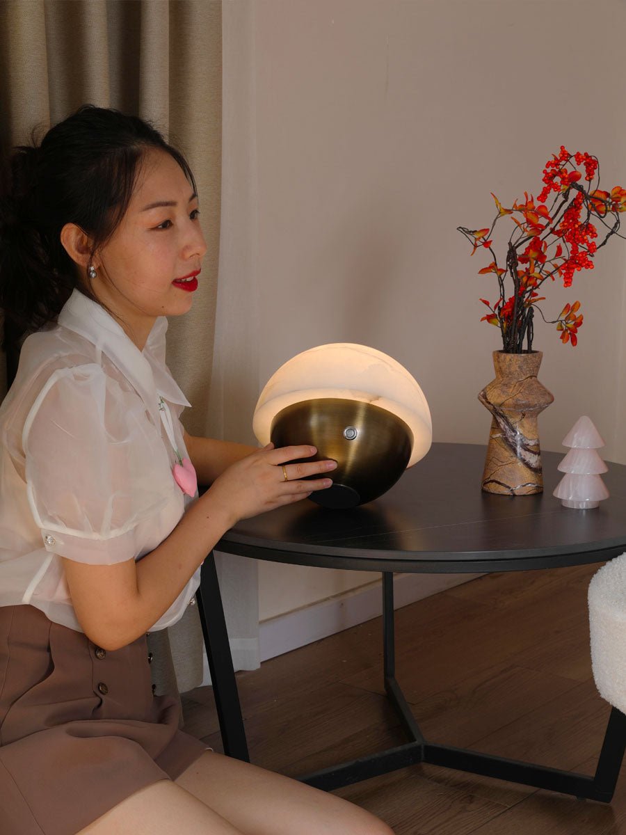 Luna Stone Mini Table Lamp - Vakkerlight