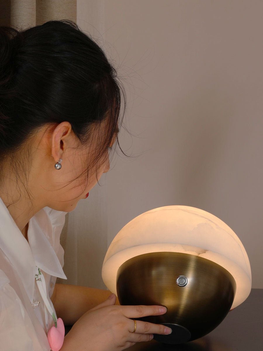 Luna Stone Mini Table Lamp - Vakkerlight