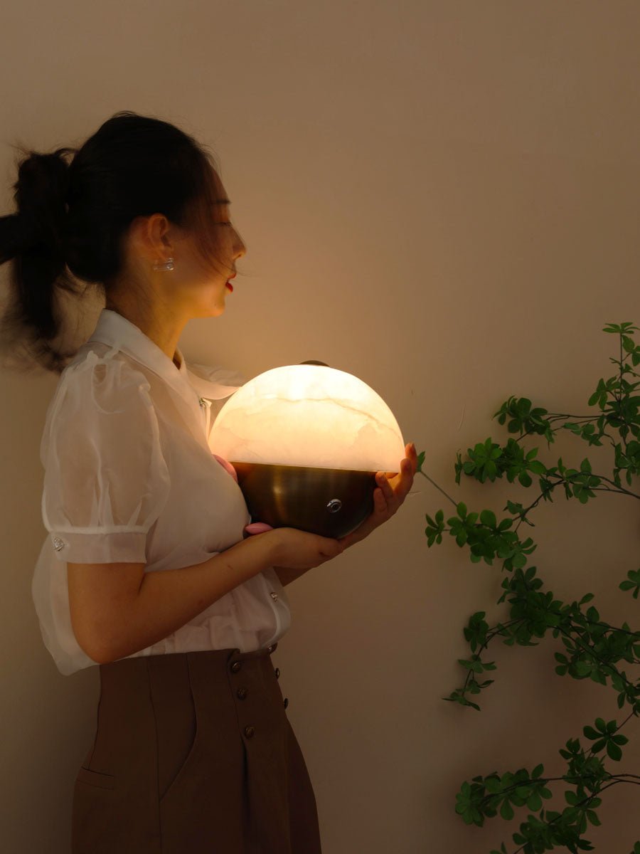 Luna Stone Mini Table Lamp - Vakkerlight