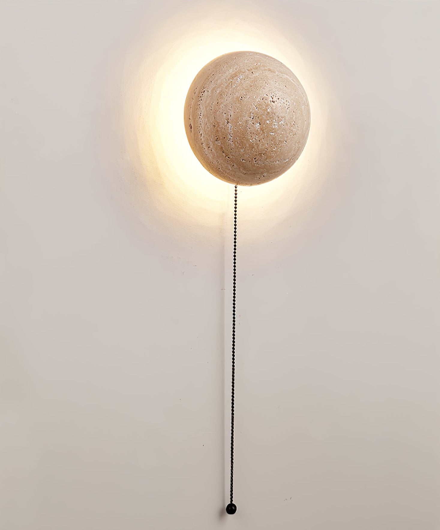 Nyvarion Minimalist Travertine Wall Light - Blowlighting