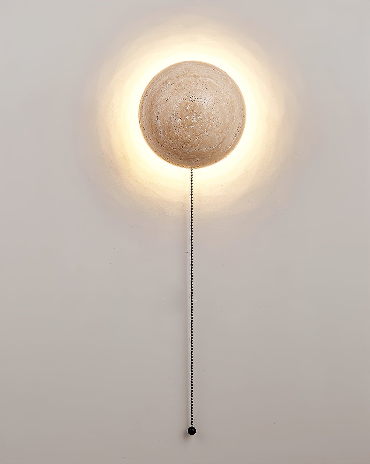 Nyvarion Minimalist Travertine Wall Light - Blowlighting