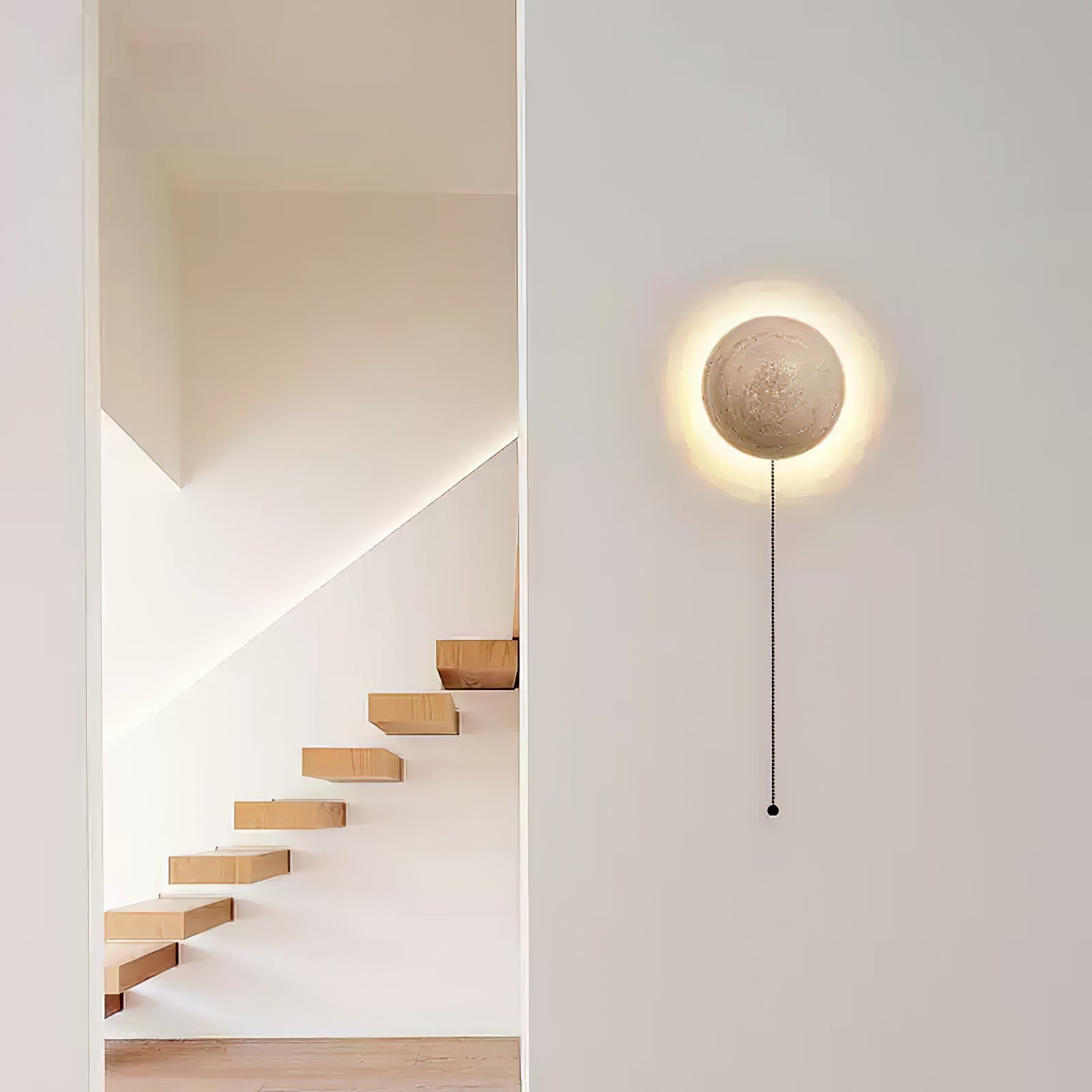 Nyvarion Minimalist Travertine Wall Light - Blowlighting