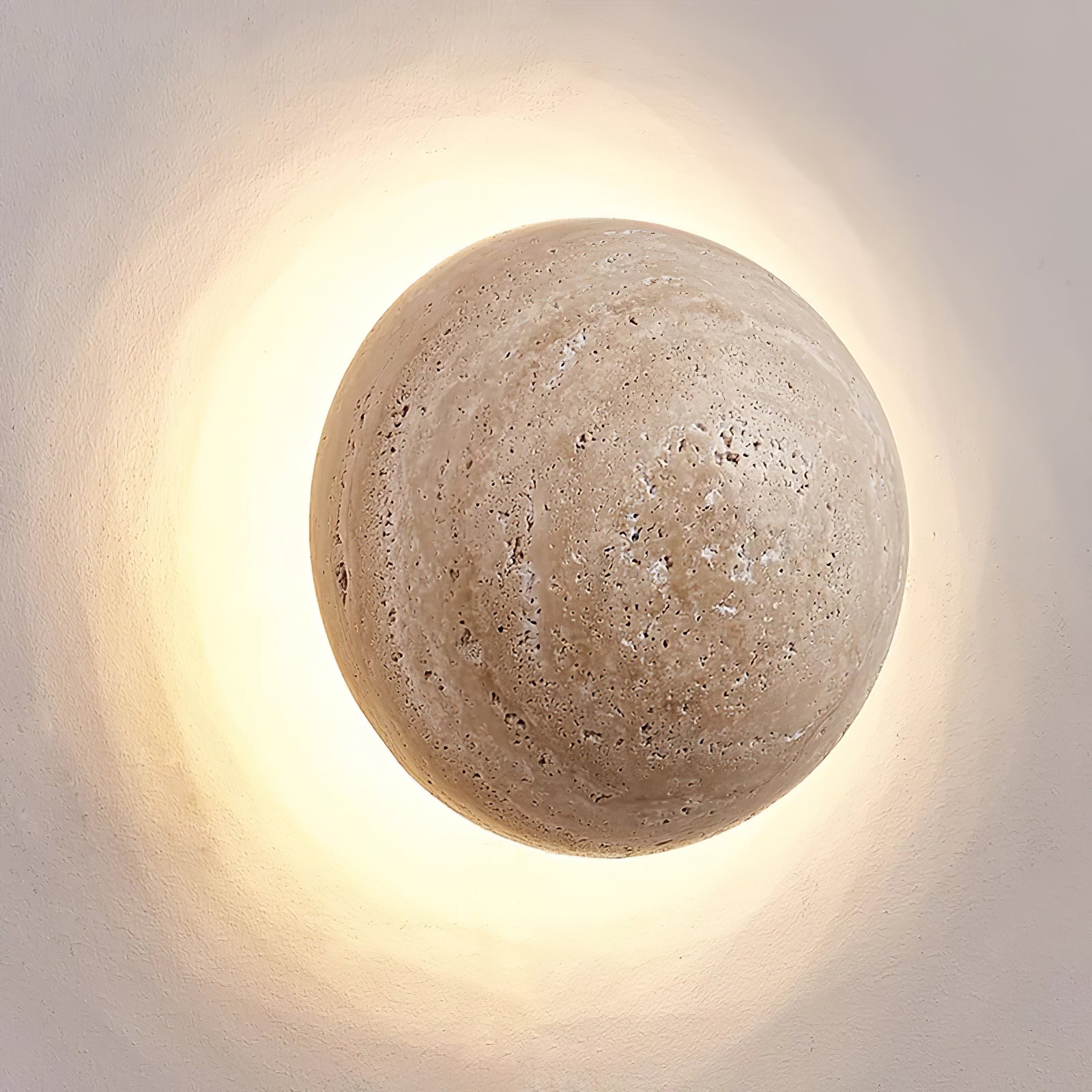 Nyvarion Minimalist Travertine Wall Light - Blowlighting