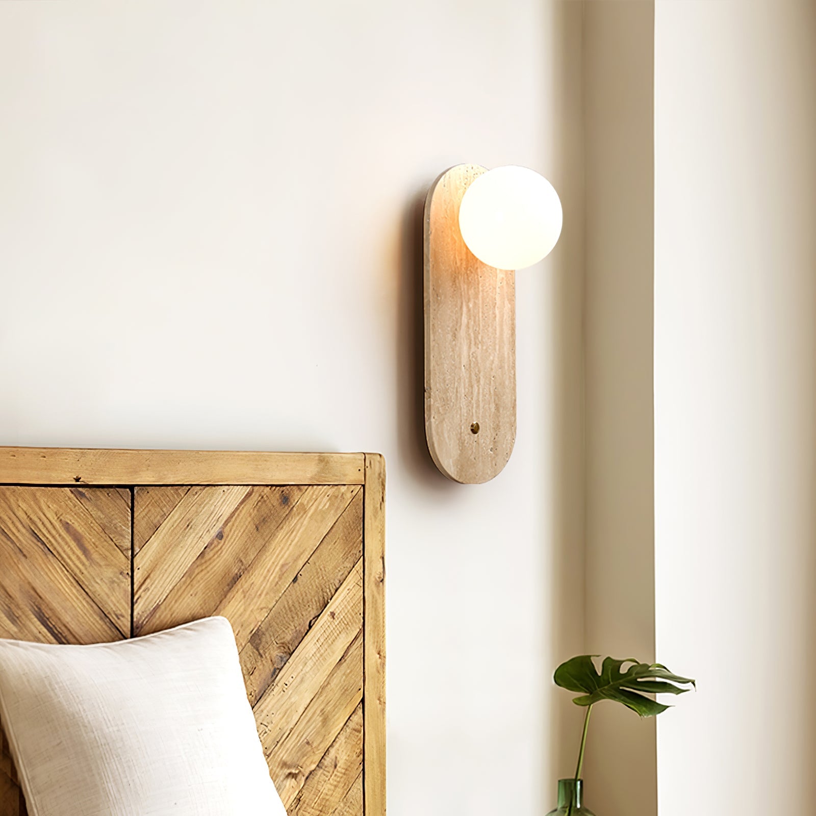 Syloryra Minimalist Travertine Wall Light - Blowlighting