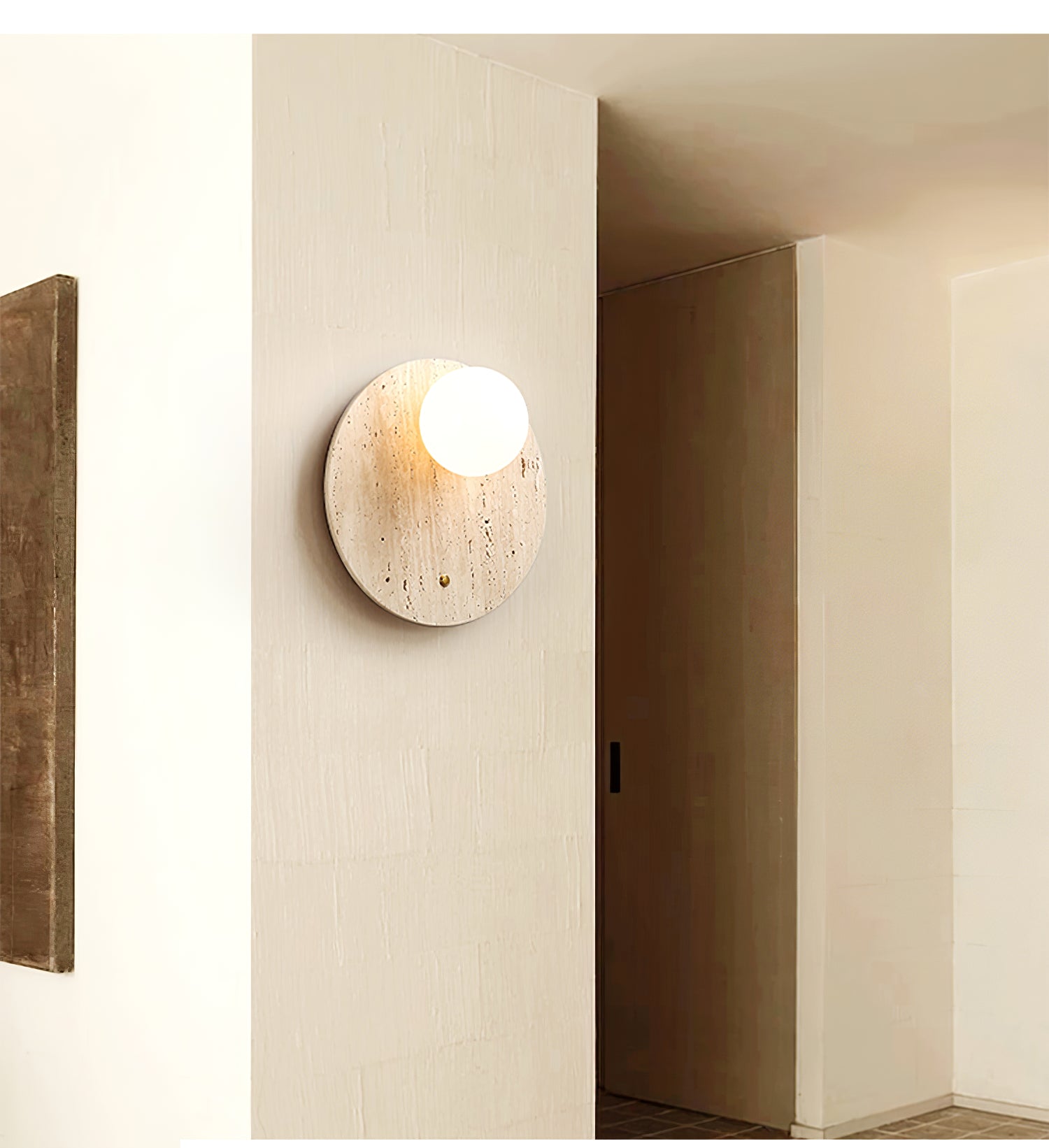Syloryra Minimalist Travertine Wall Light - Blowlighting