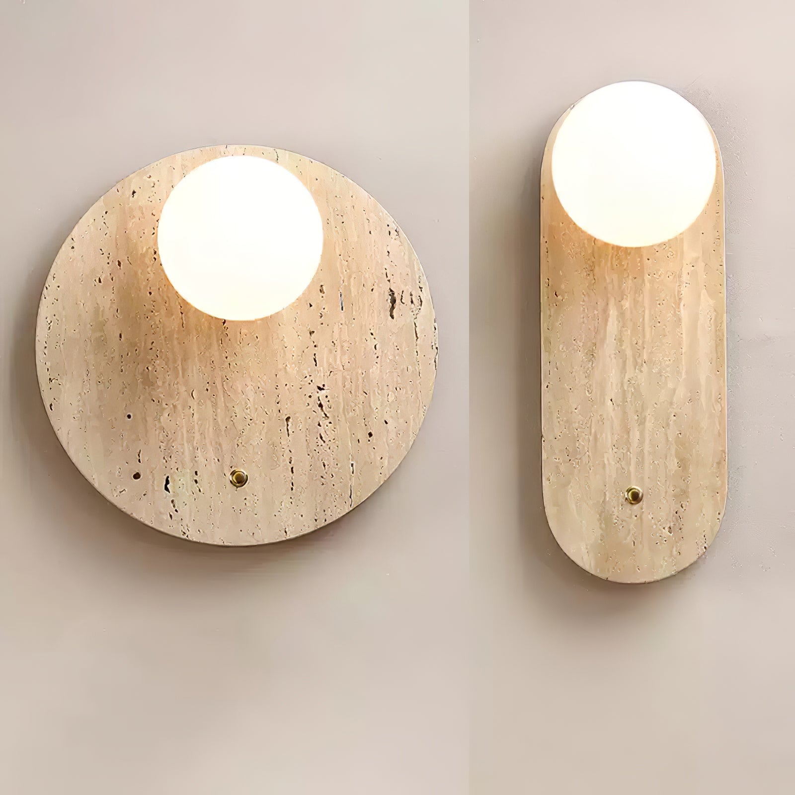 Syloryra Minimalist Travertine Wall Light - Blowlighting