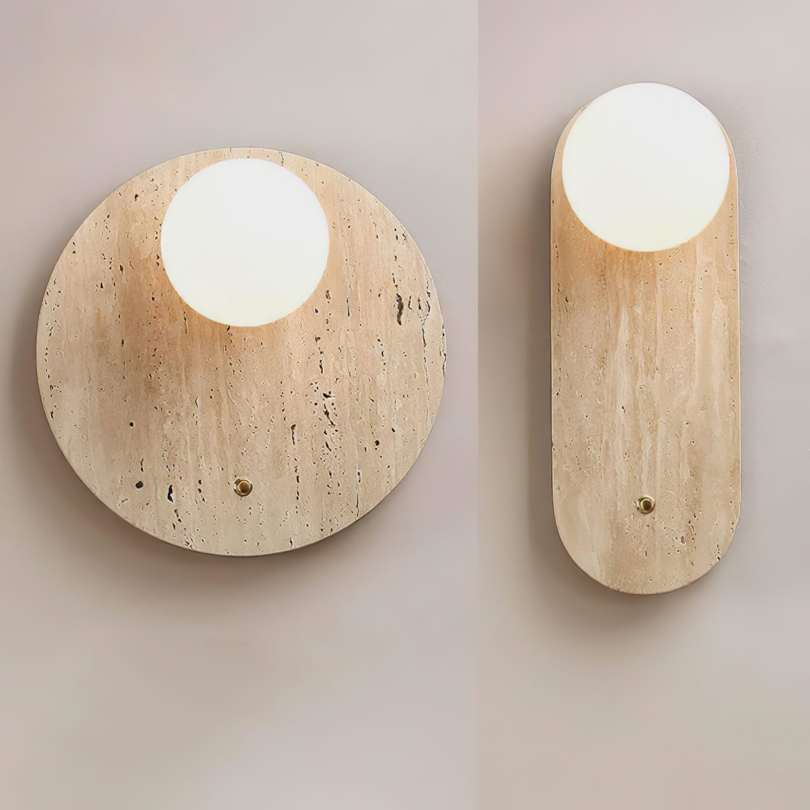 Syloryra Minimalist Travertine Wall Light - Blowlighting