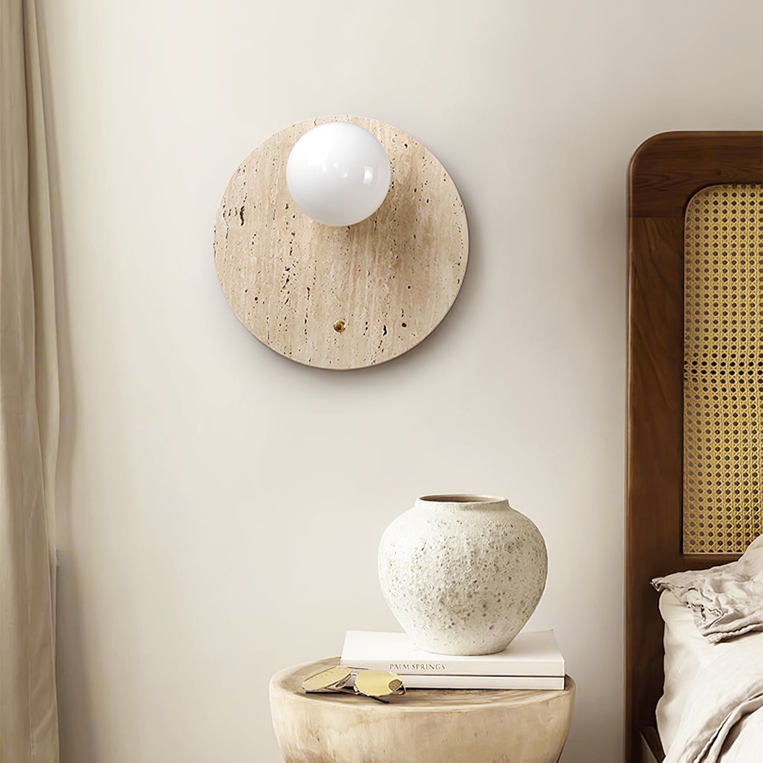 Syloryra Minimalist Travertine Wall Light - Blowlighting