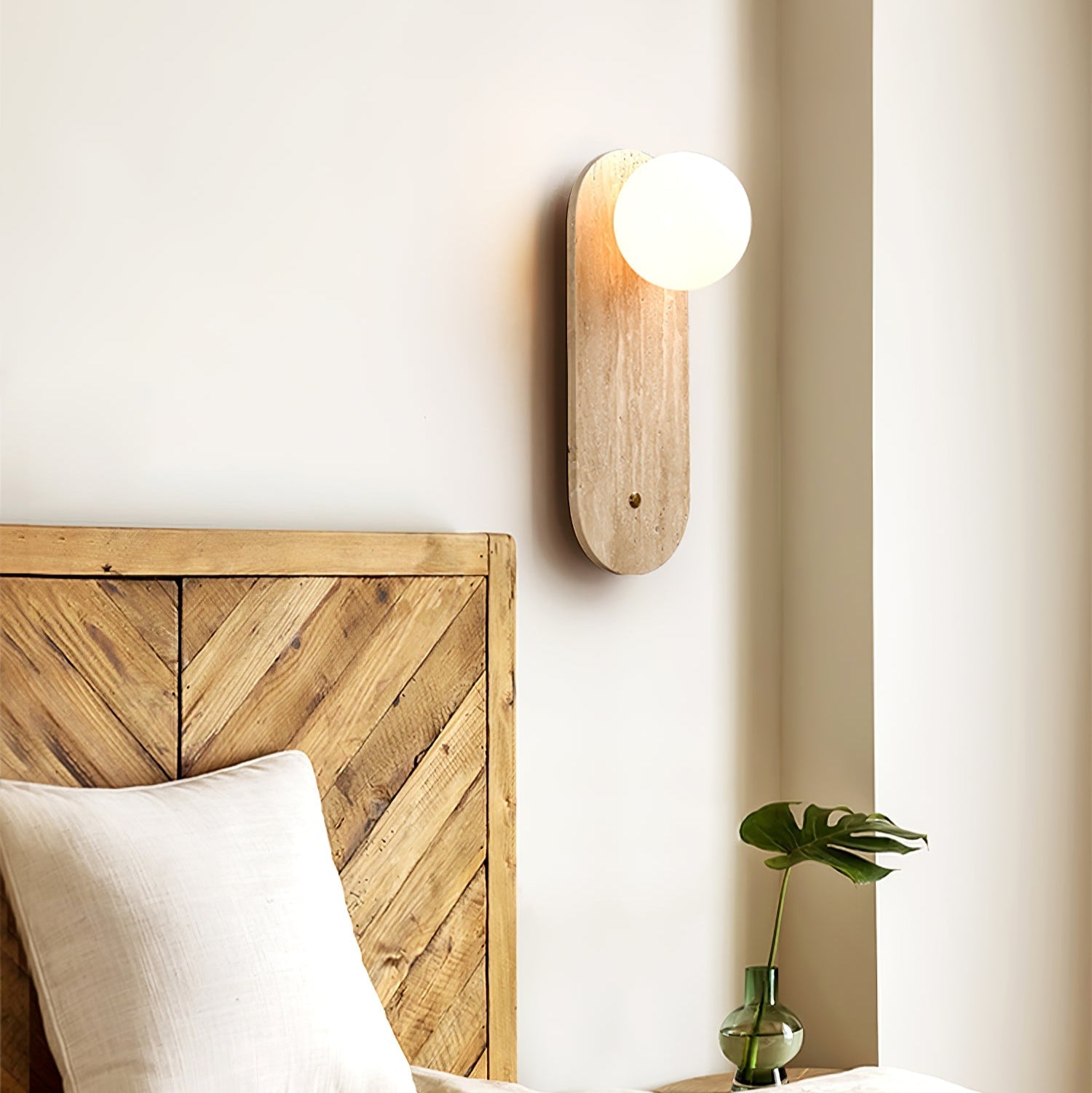 Syloryra Minimalist Travertine Wall Light - Blowlighting